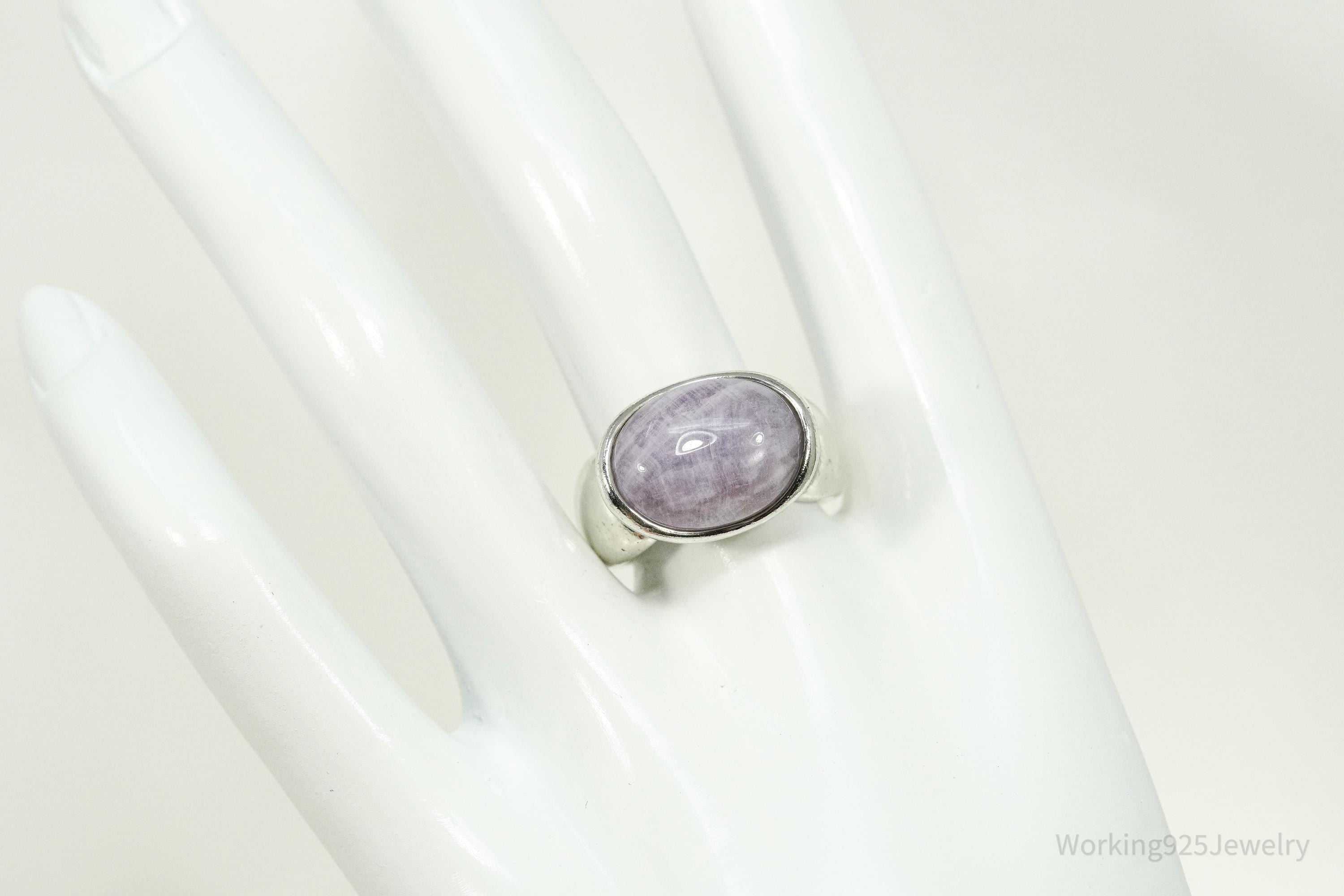 Vintage Joseph Esposito Espo Amethyst Sterling Silver Ring Size 8