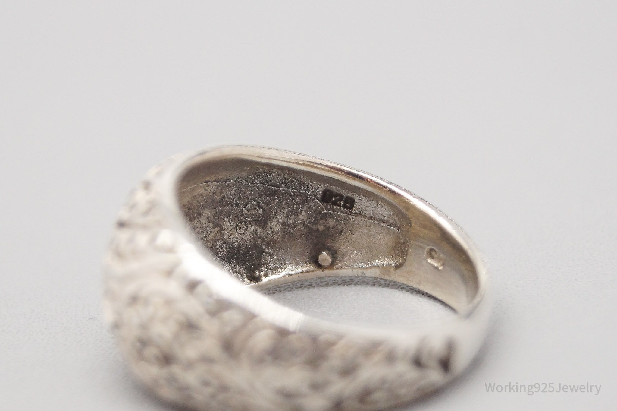 Vintage Swirl Scroll Sterling Silver Ring - Size 6.5