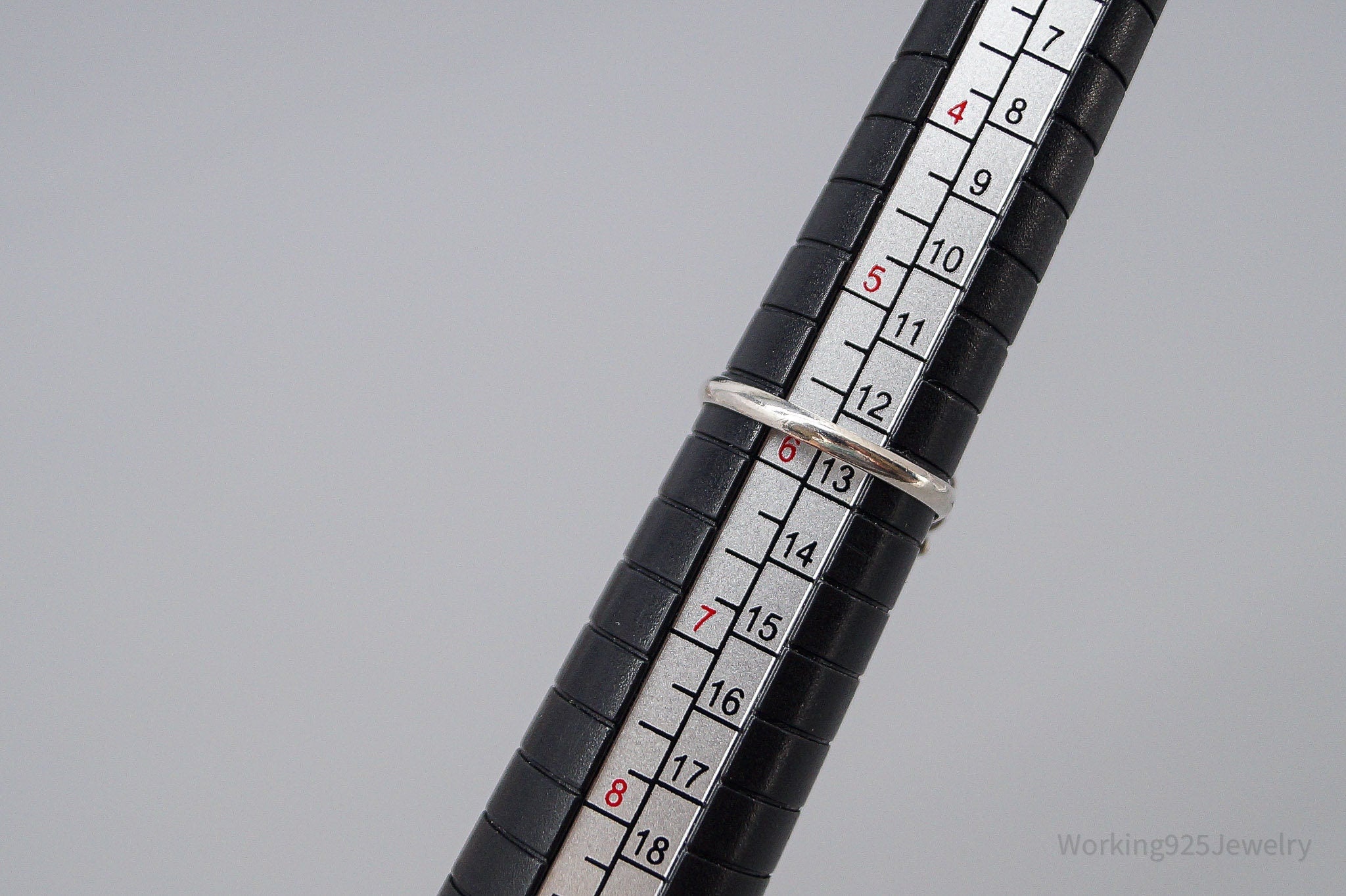 Vintage Mexico Black Stone Sterling Silver Ring - Size 5.75