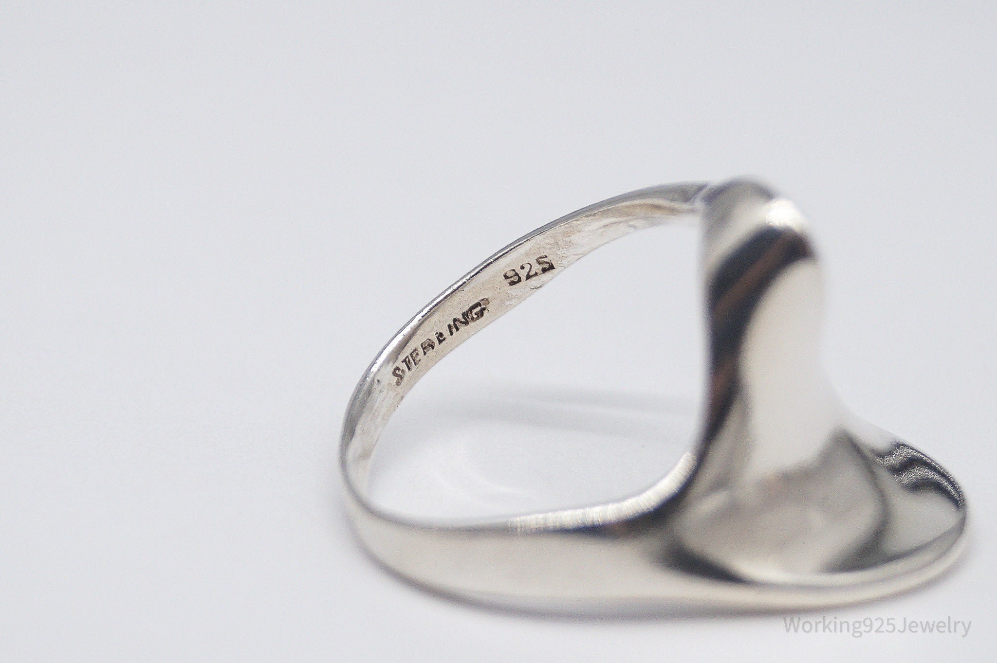 Vintage Boma Modernist Style Sterling Silver Ring - Size 10