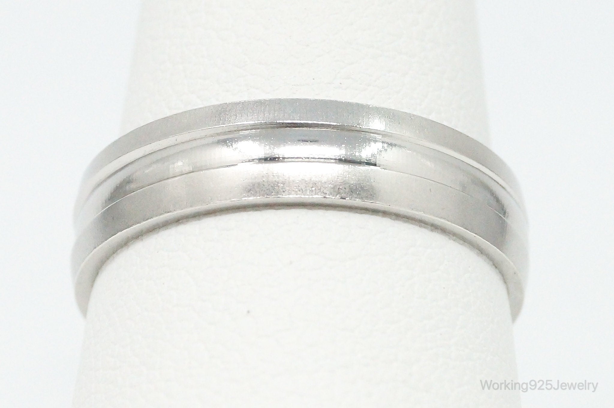 Vintage Sterling Silver Band Ring - Size 9