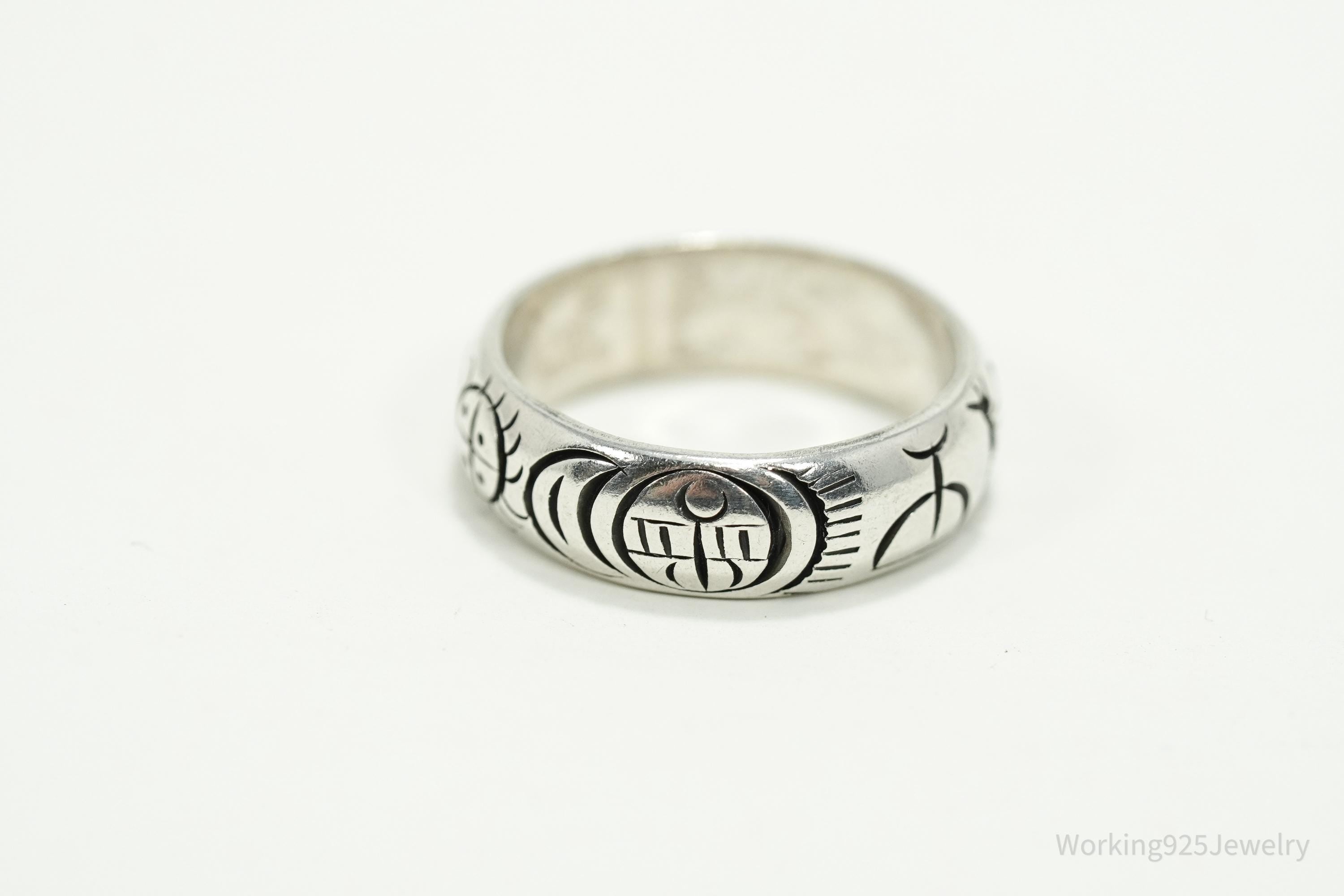 Vintage Berber Sterling Silver Ring Size 7.25