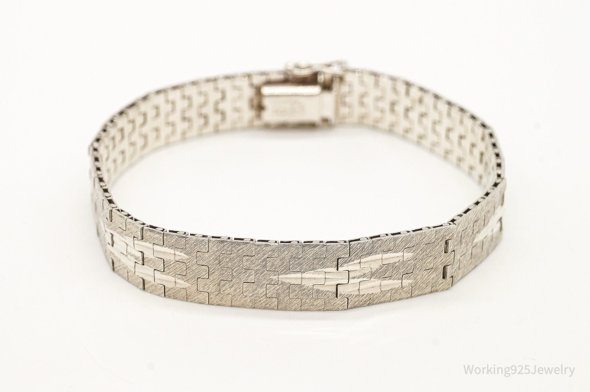 Vintage Mexico Modern Sterling Silver Bracelet