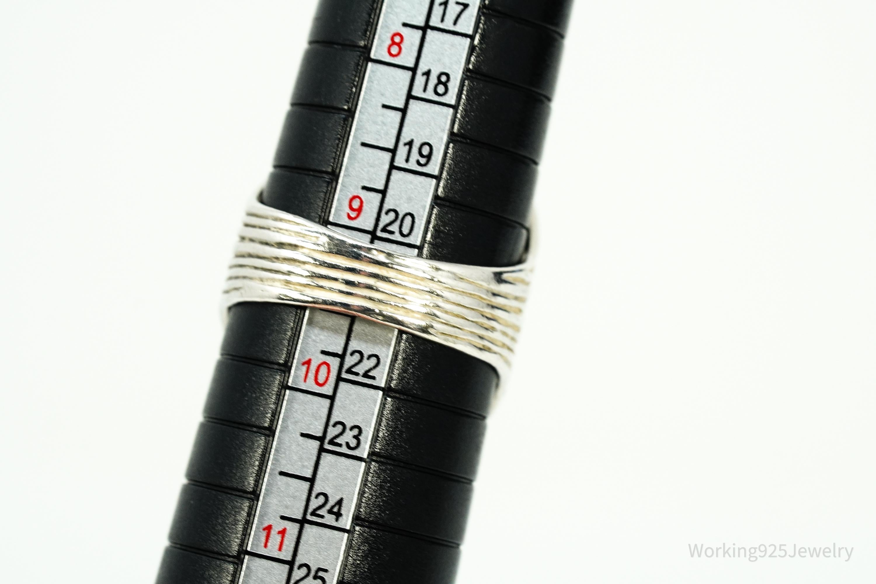 Vintage Israel Shablool Didae Sterling Silver Ring - Size 9.5