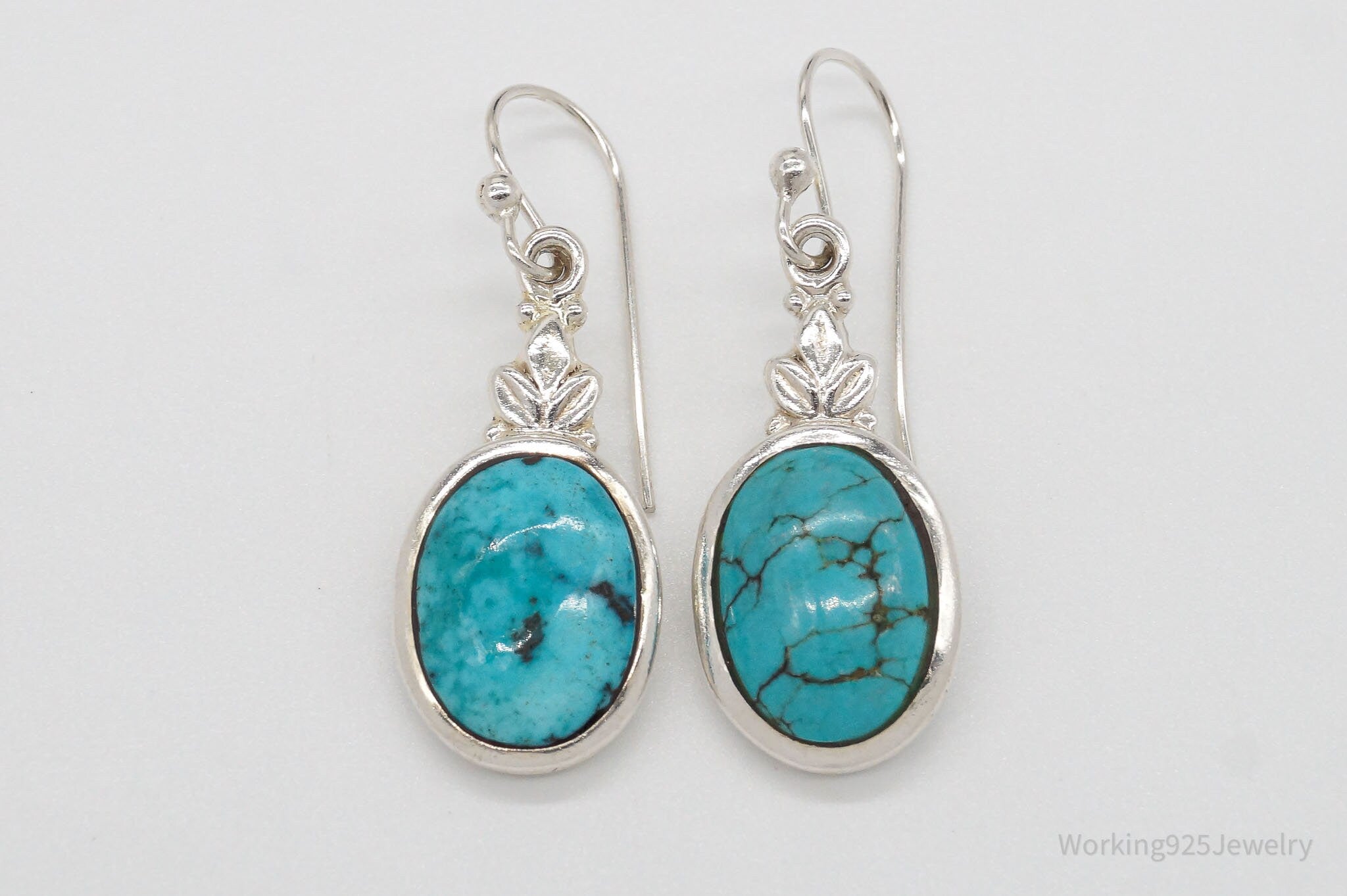 Vintage Turquoise Sterling Silver Earrings