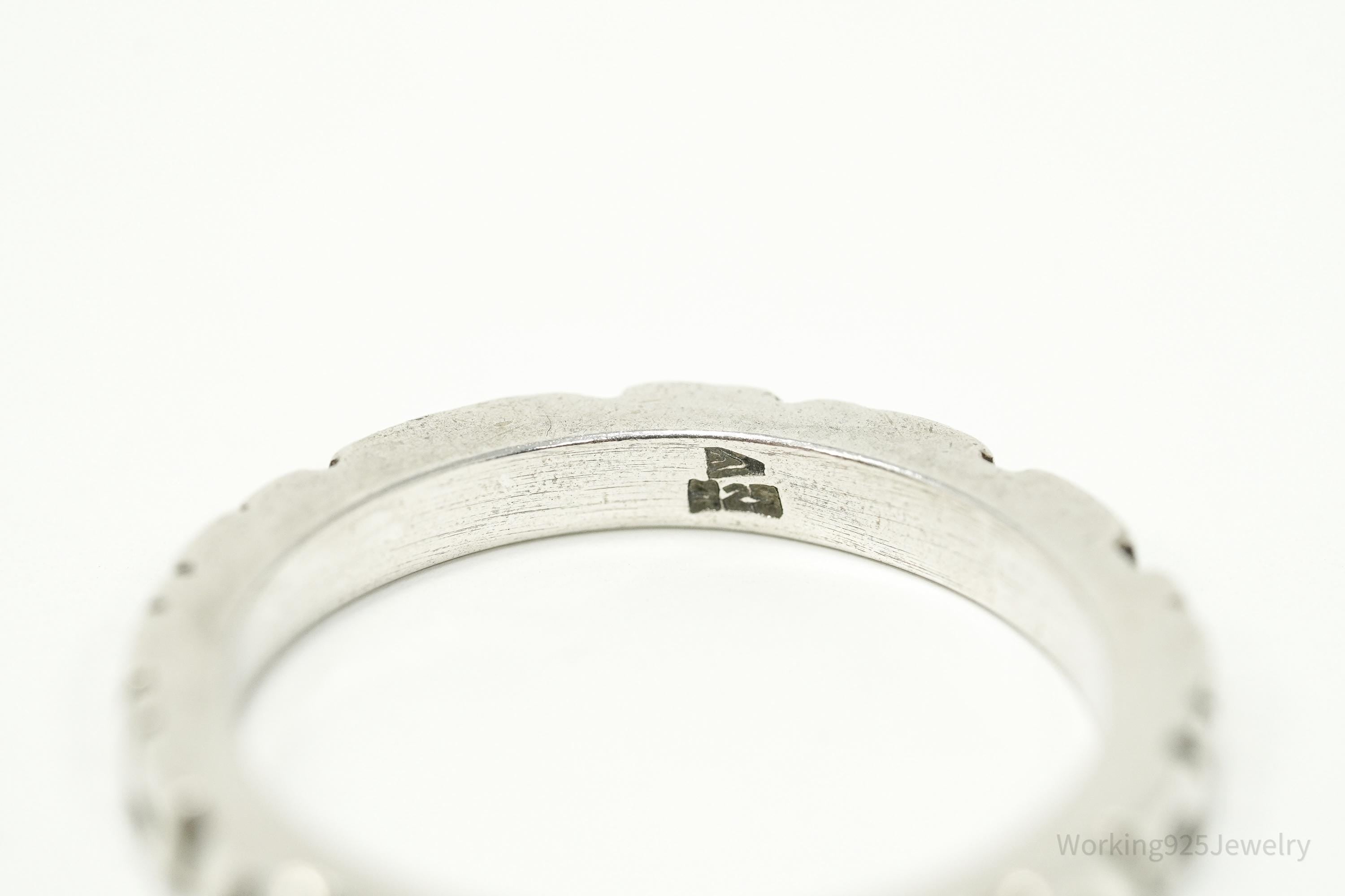 Vintage Silpada Retired Sterling Silver Band Ring - Size 7
