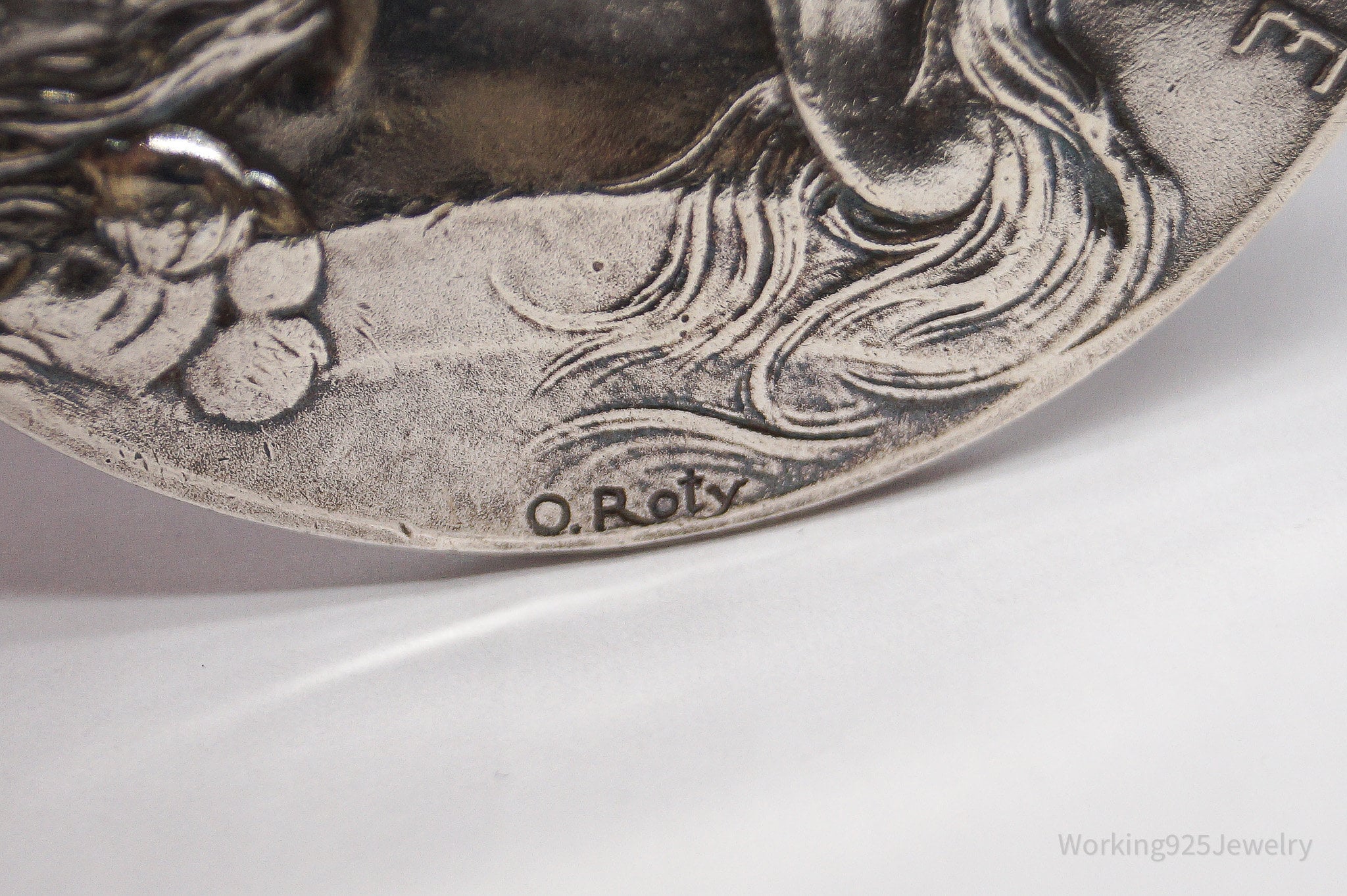 RARE Large Antique 1909 Nogent Joinville Sailing Society France Silver Medal