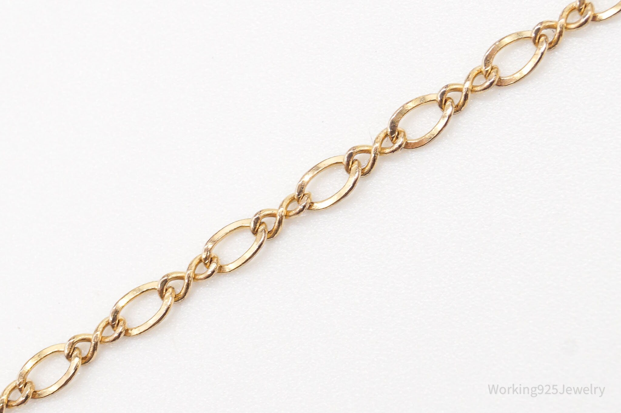 Vintage 1/20 12K Gold Filled Figure Eight Chain Bracelet