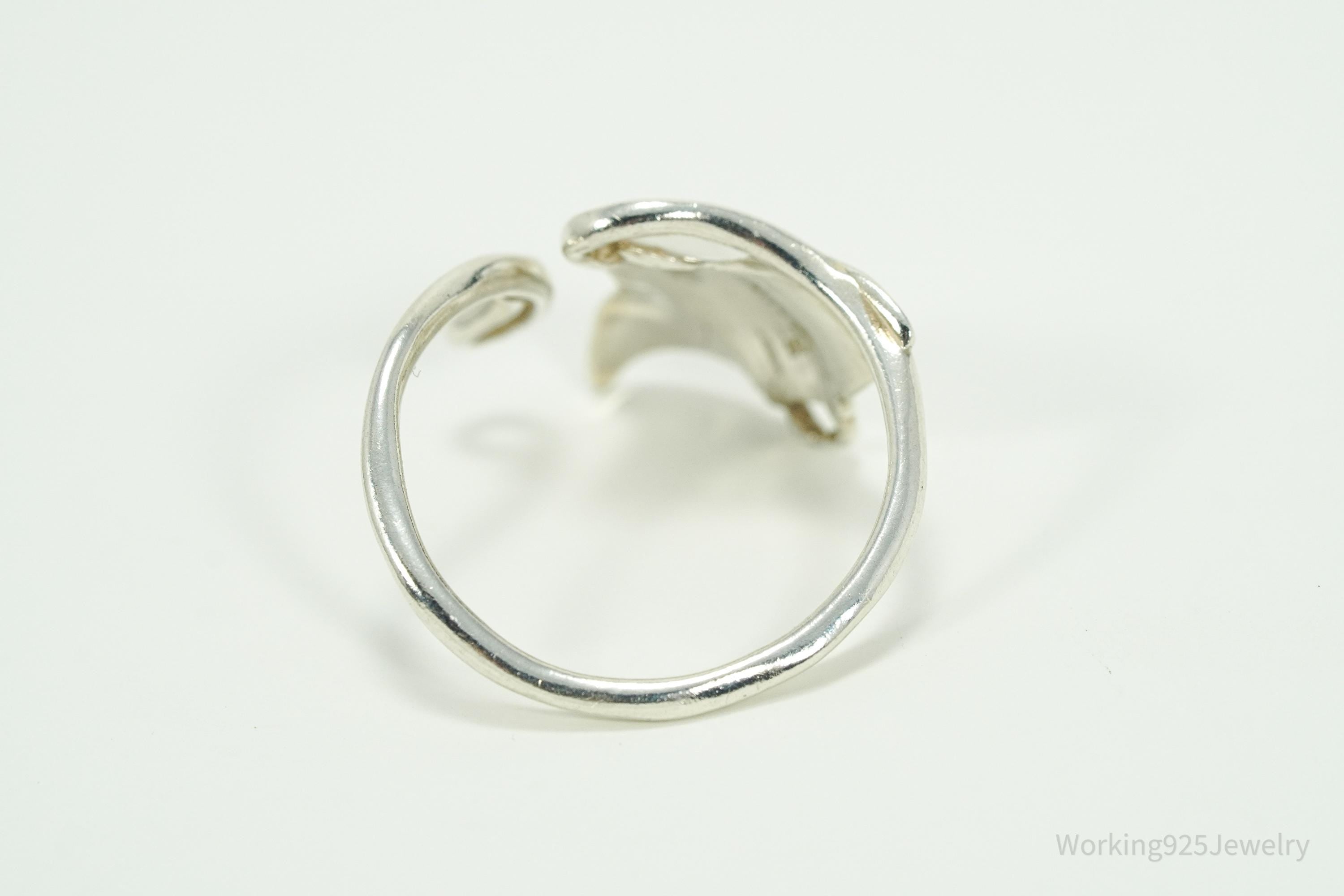 Vintage Stingray Sterling Silver Wrap Ring - Size 12