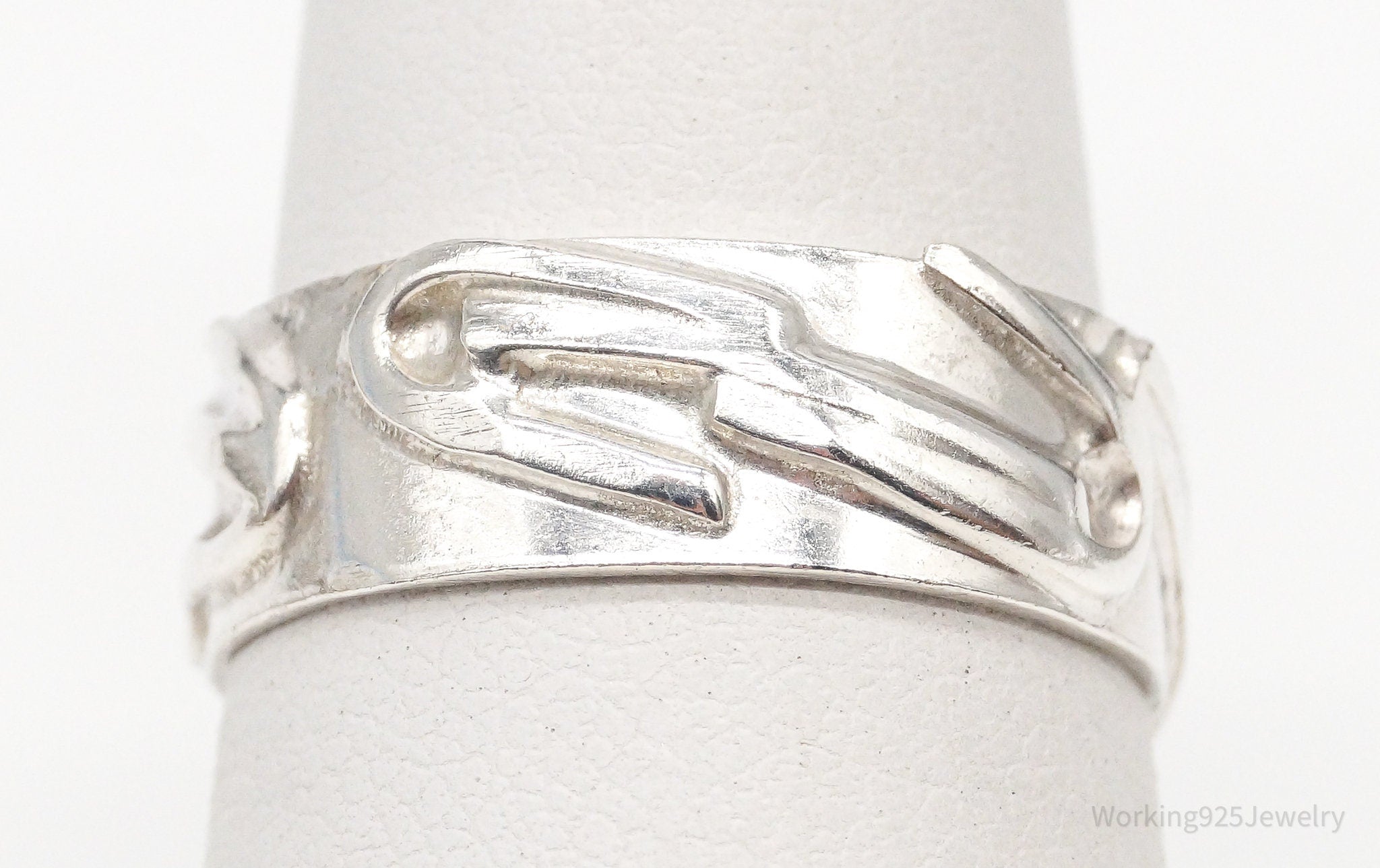 Vintage Sterling Silver Band Ring - Size 7