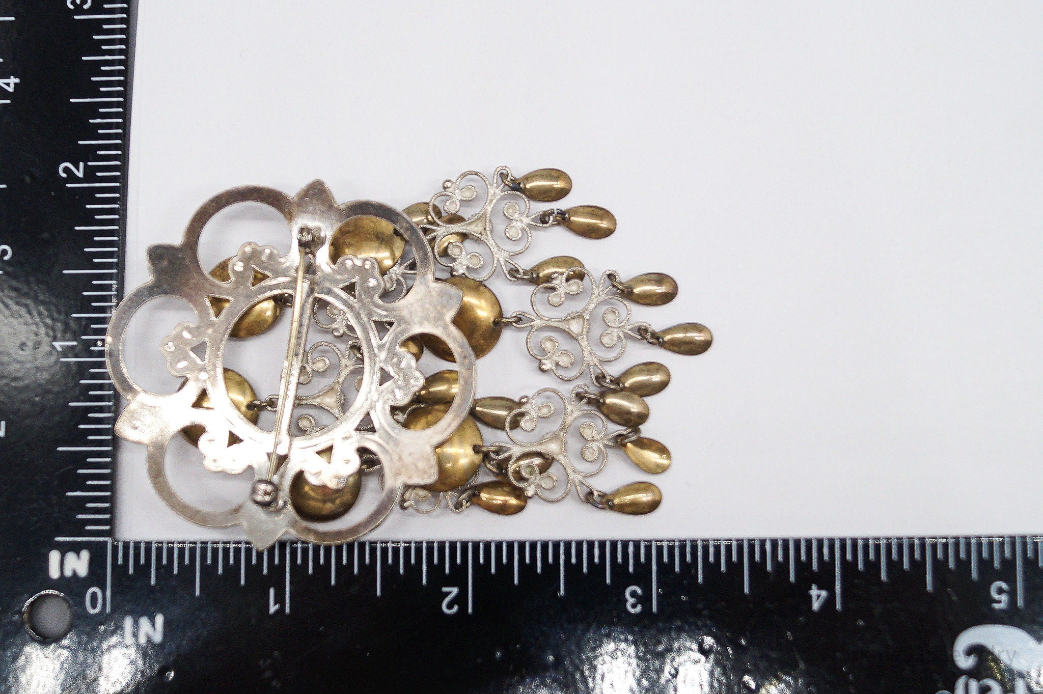 Large Vintage Norwegian Ivar T Holth Solje Modernist 830S Silver Brooch Pin