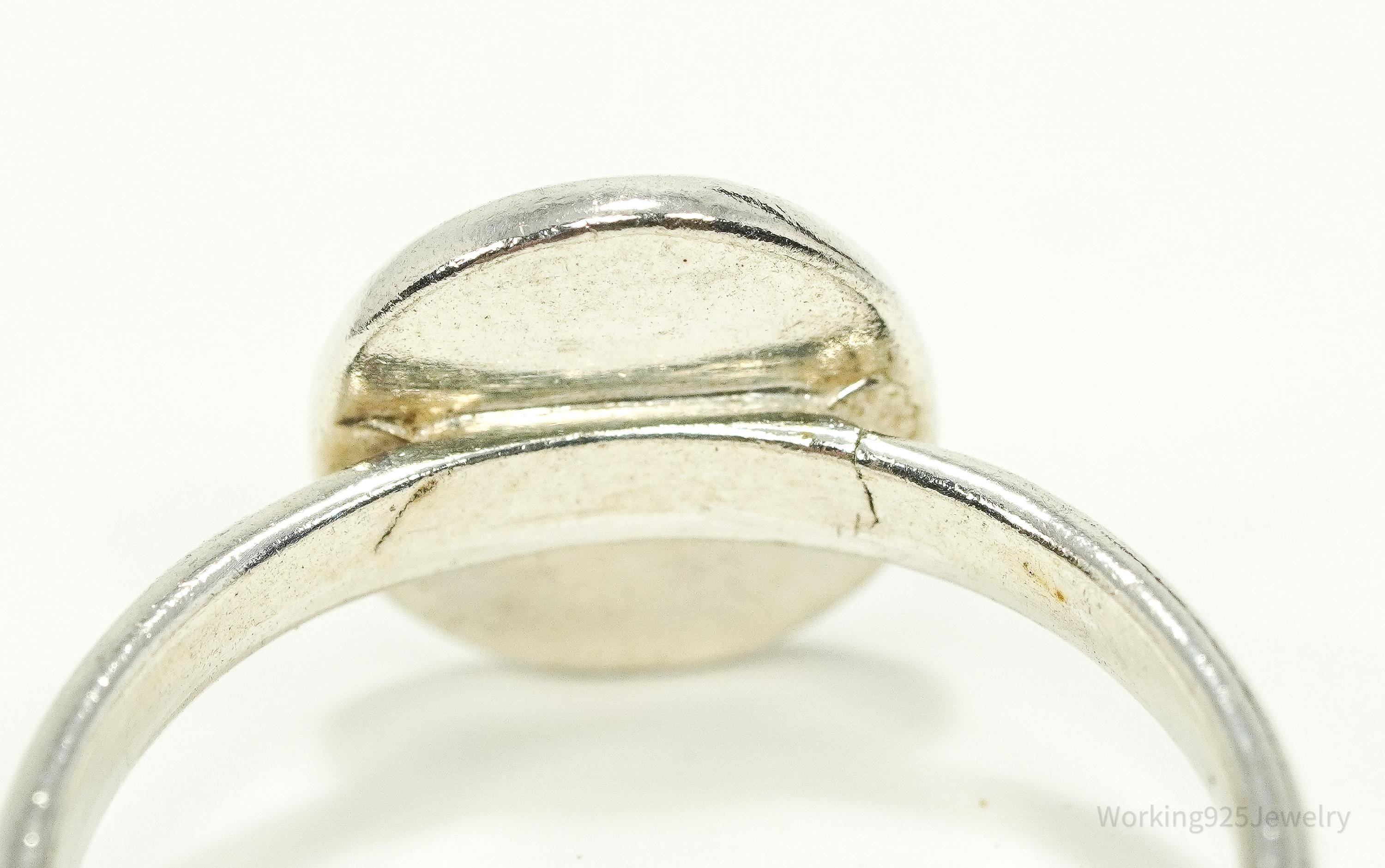 Vintage Compass Sterling Silver Ring - 6
