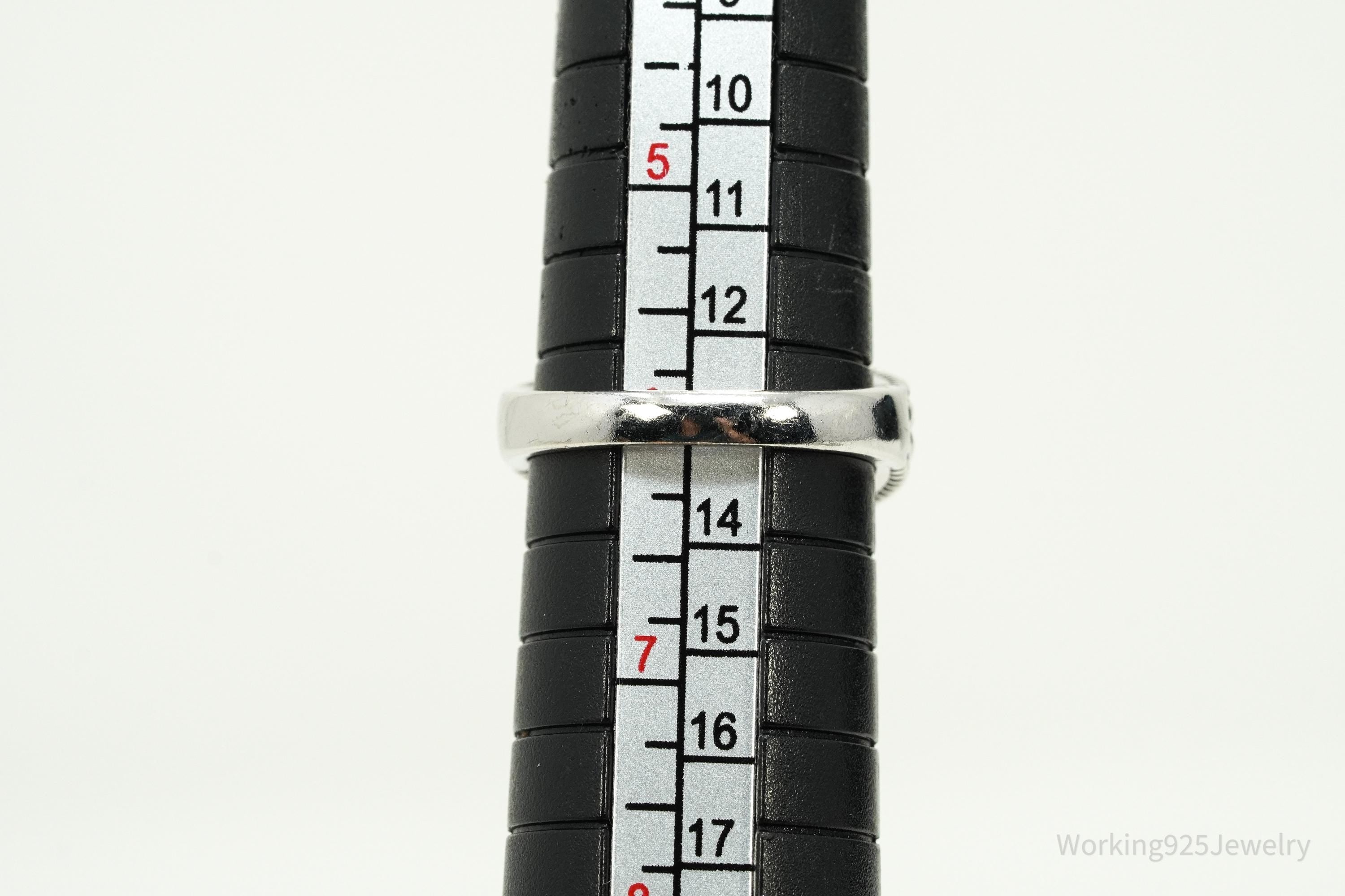 EA Tanzanite Sterling Silver Ring - Size 6