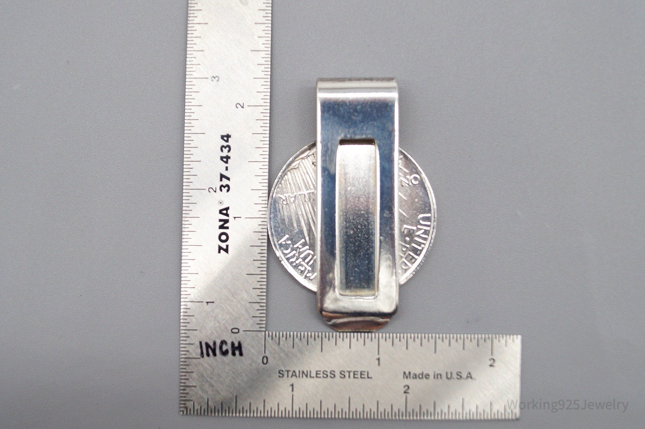 Antique 1922 Peace Silver Dollar Coin Silver Money Clip