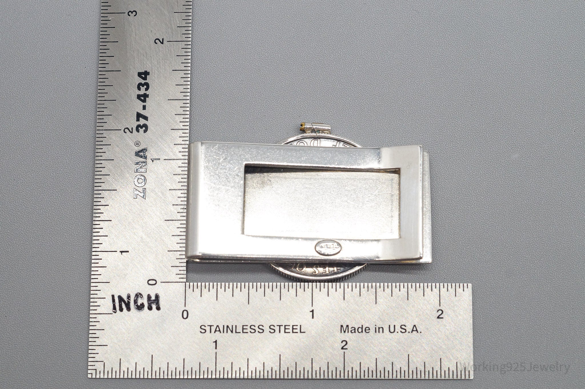 Vintage 1964 Silver Kennedy Half Dollar Coin ORB Sterling Silver Money Clip