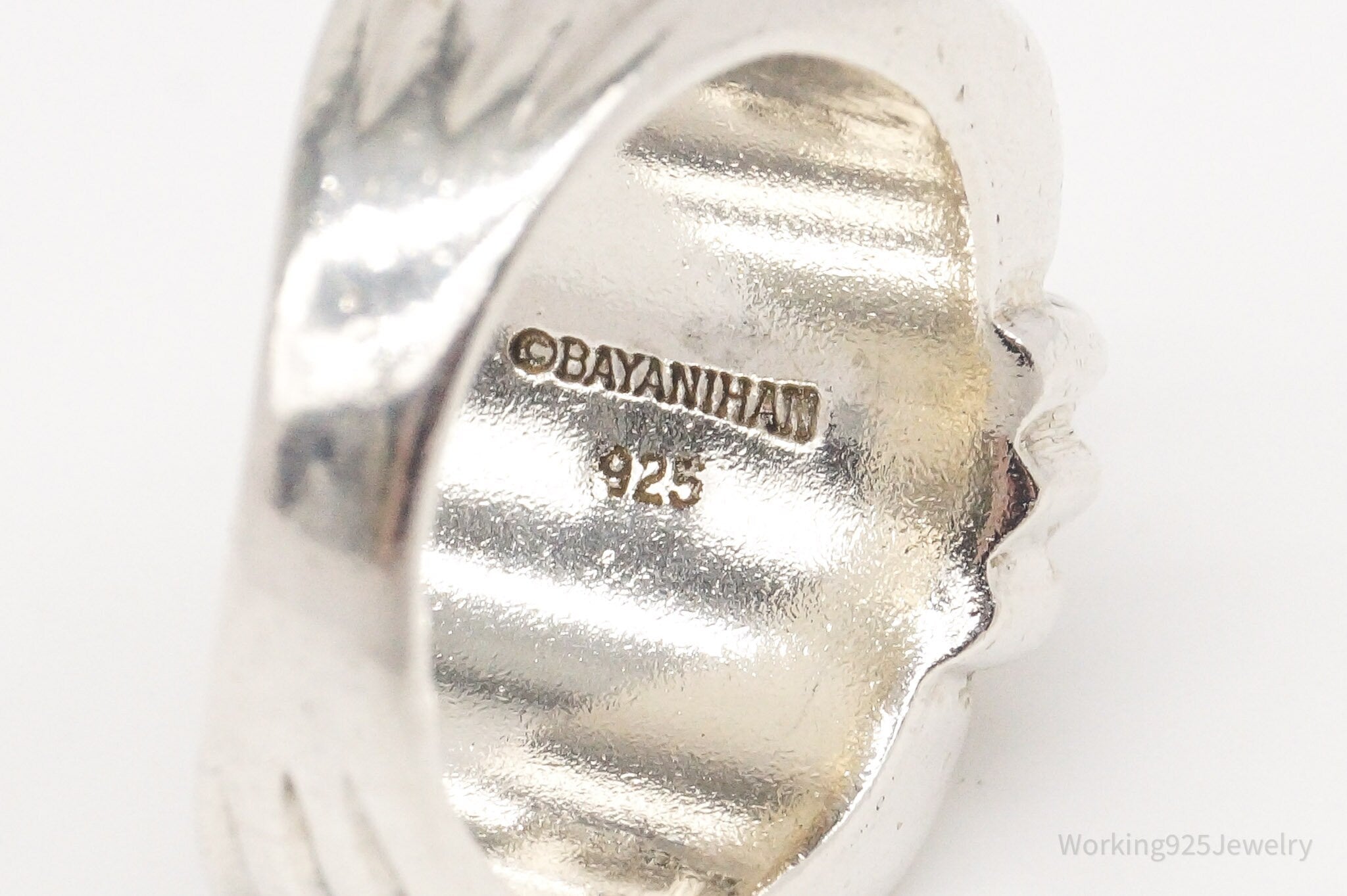 Vintage Rare Bayanihan Modernist Sterling Silver Ring - Size 6.25