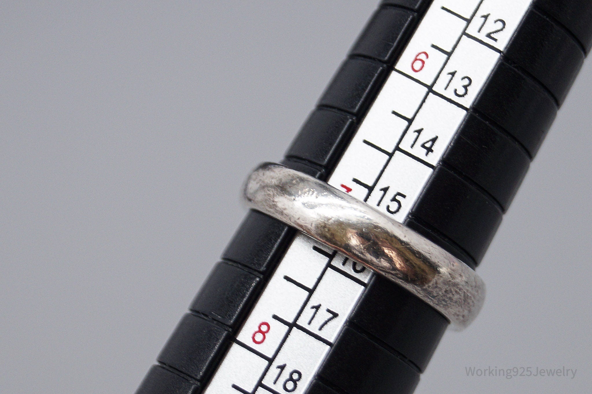 Vintage Designer Boma Garnet Sterling Silver Ring - Size 7