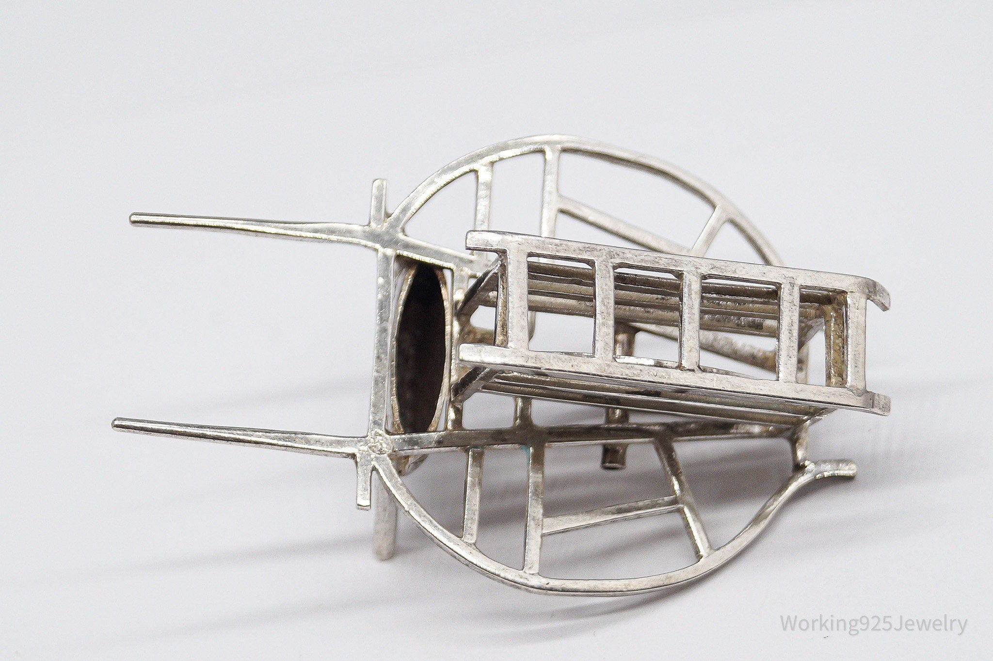 Antique Chinese Silver Condiment Cart