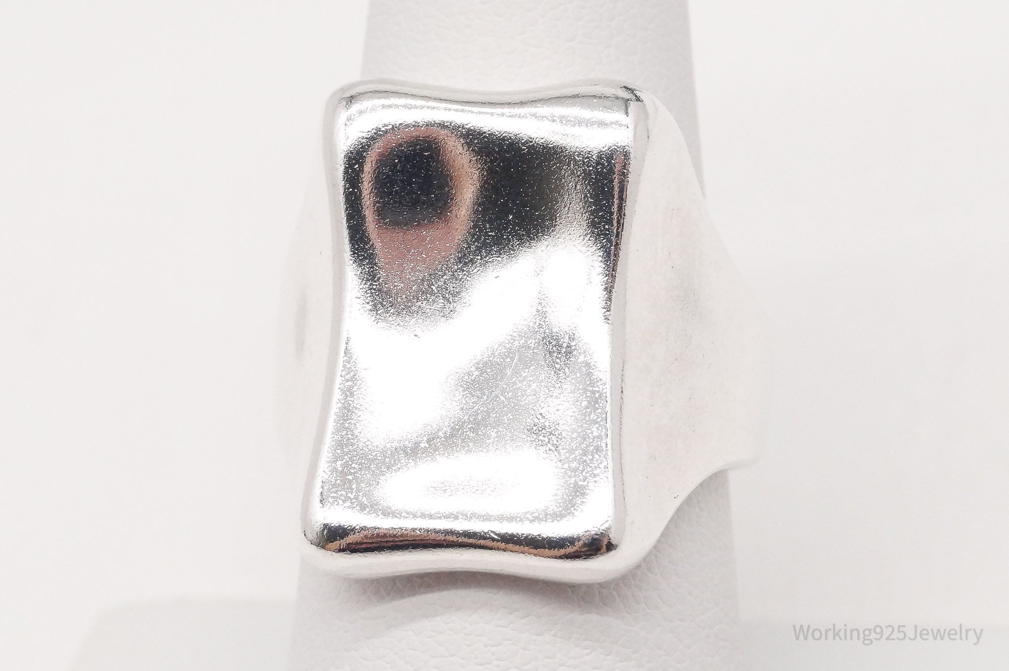 Vintage Designer RLM Studio Modernist Sterling Silver Ring - Size 7.75