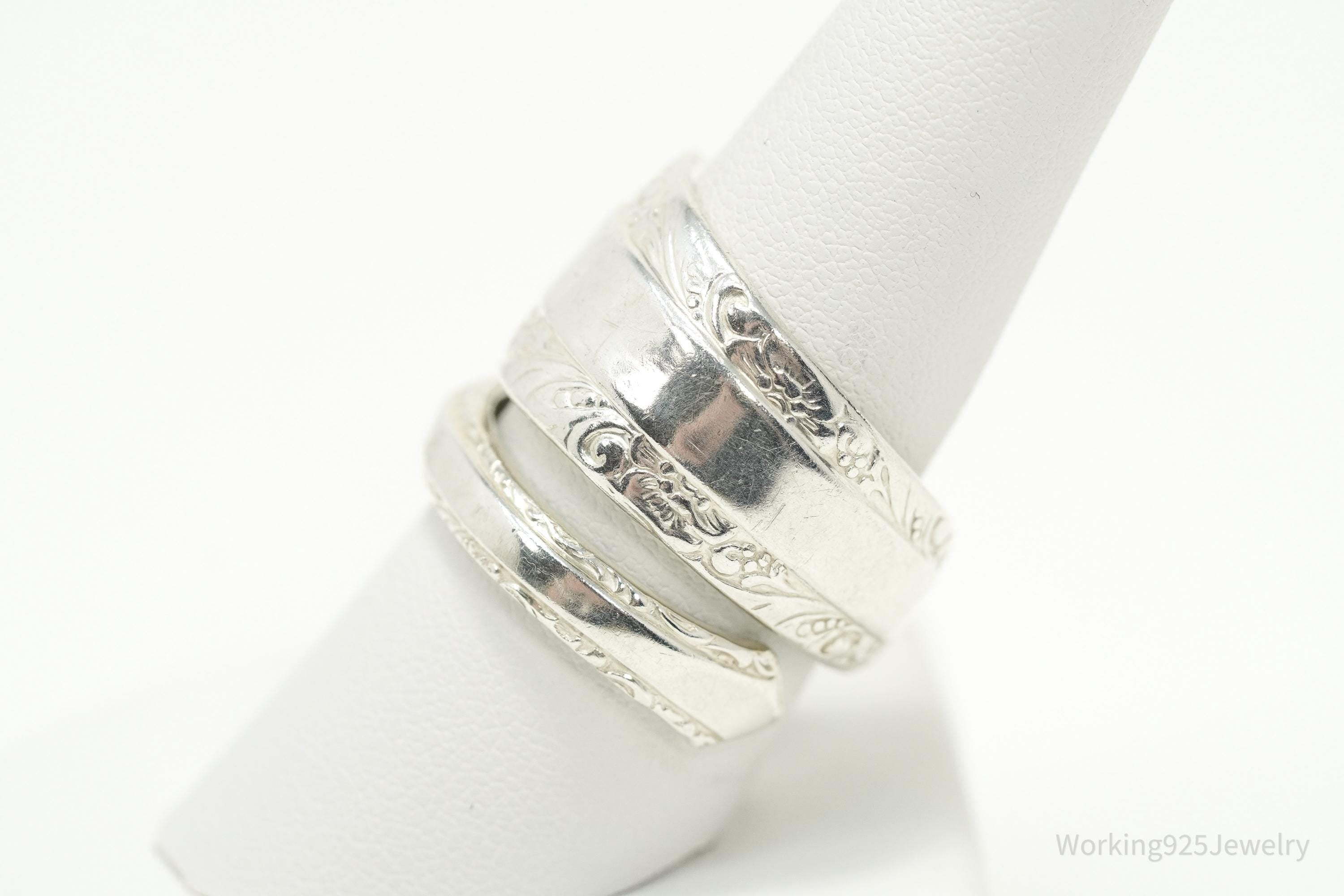 Antique TOWLE "Candlelight" Sterling Silver Spoon Ring Size 9.5