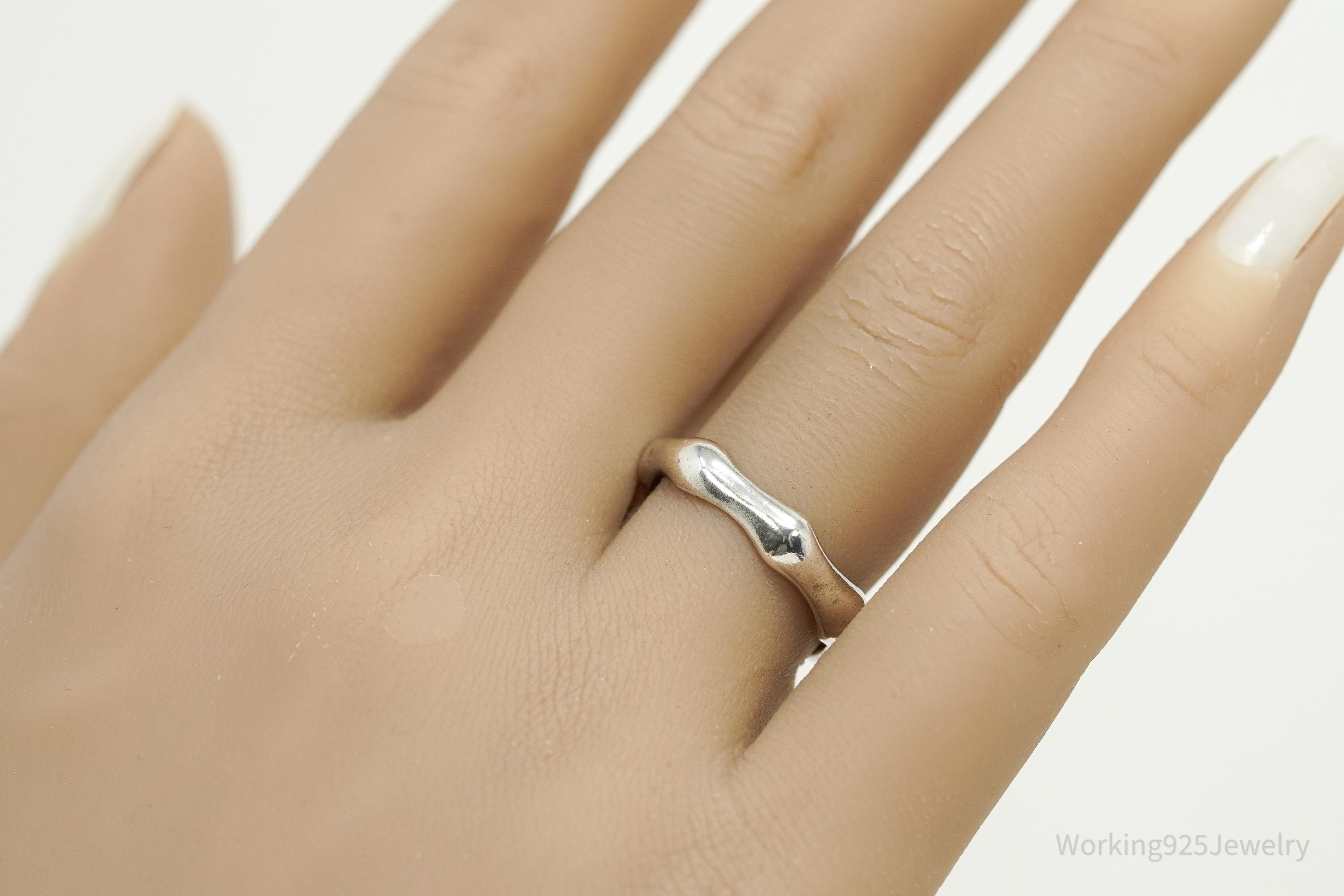 Bound Studios Sterling Silver Band Ring - Size 7.5