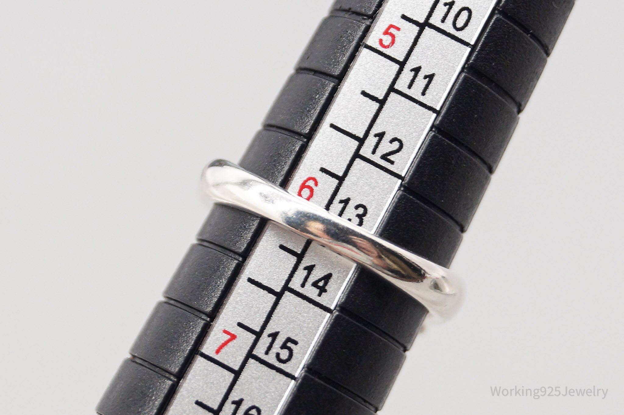 Vintage London Blue Topaz Sterling Silver Ring - Size 6