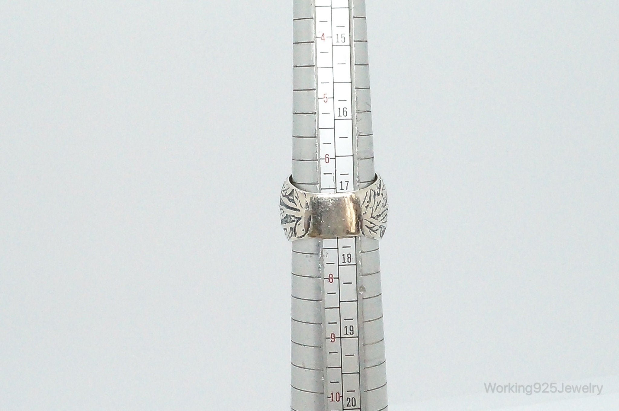 Vintage Large Smoky Topaz 14K Gold Sterling Silver Ring - Size 7.25