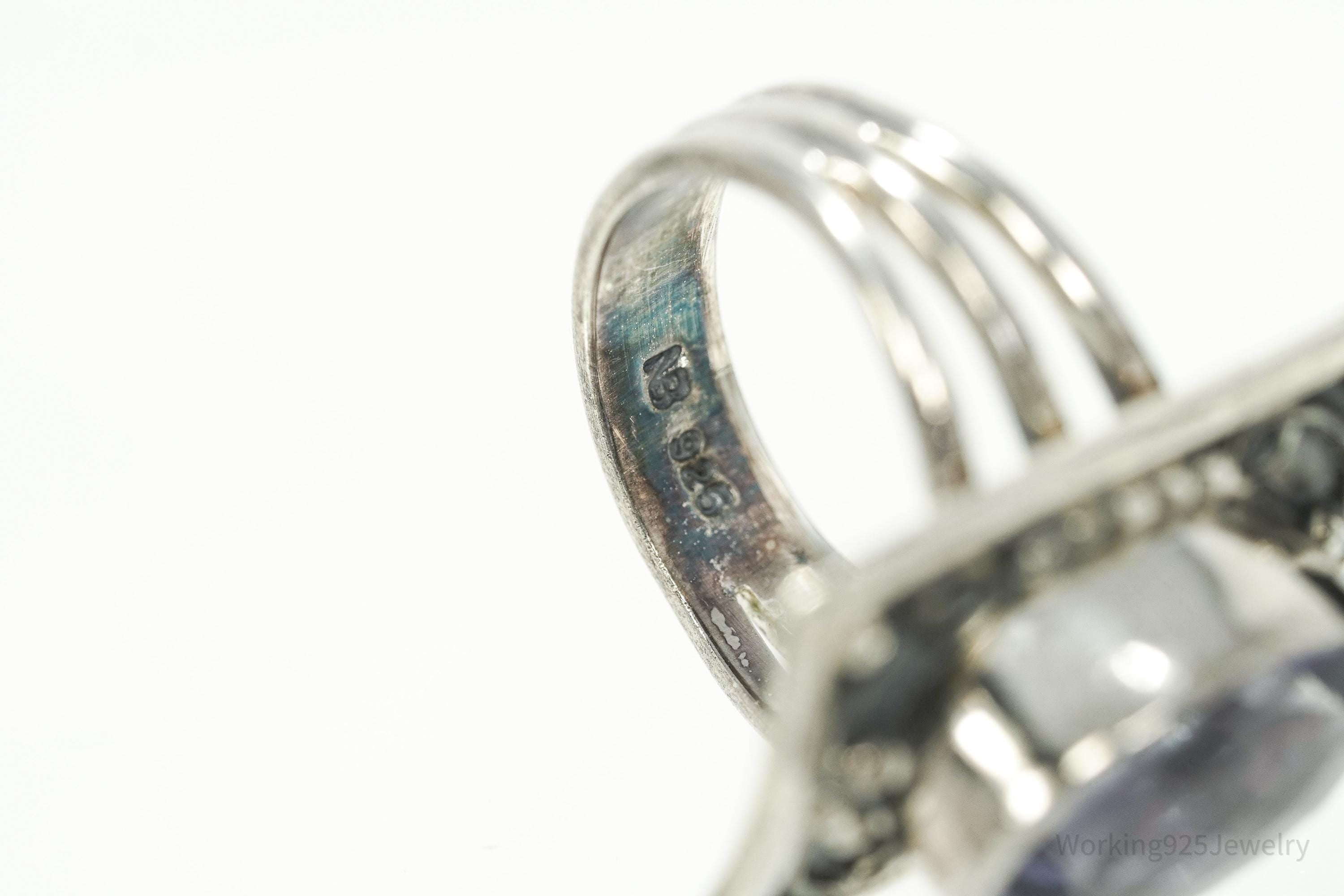 Vintage Nicky Butler Amethyst Sterling Silver Ring - Size 5.25