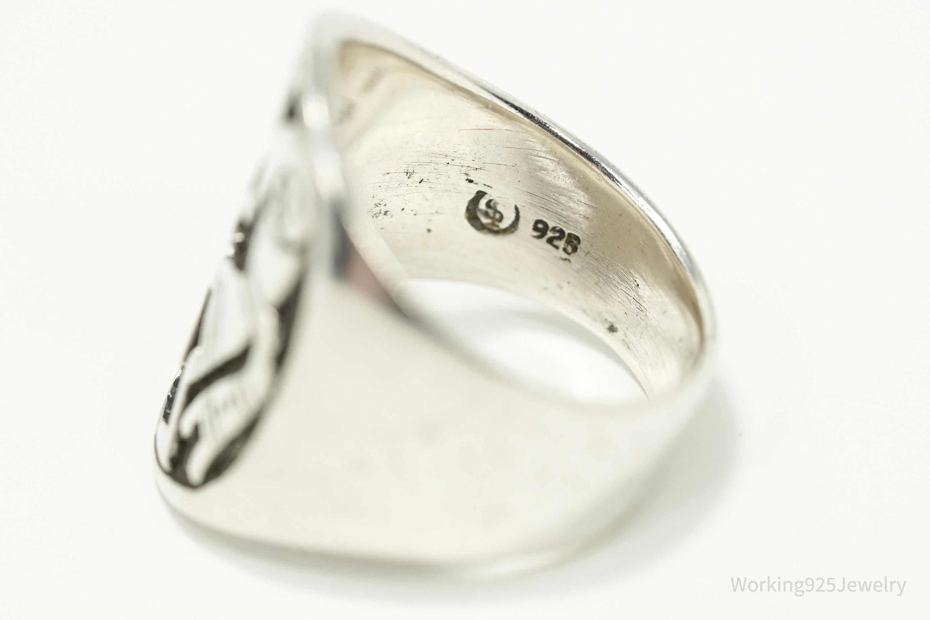 Vintage Dancing Kokopelli Sterling Silver Ring - Size 7