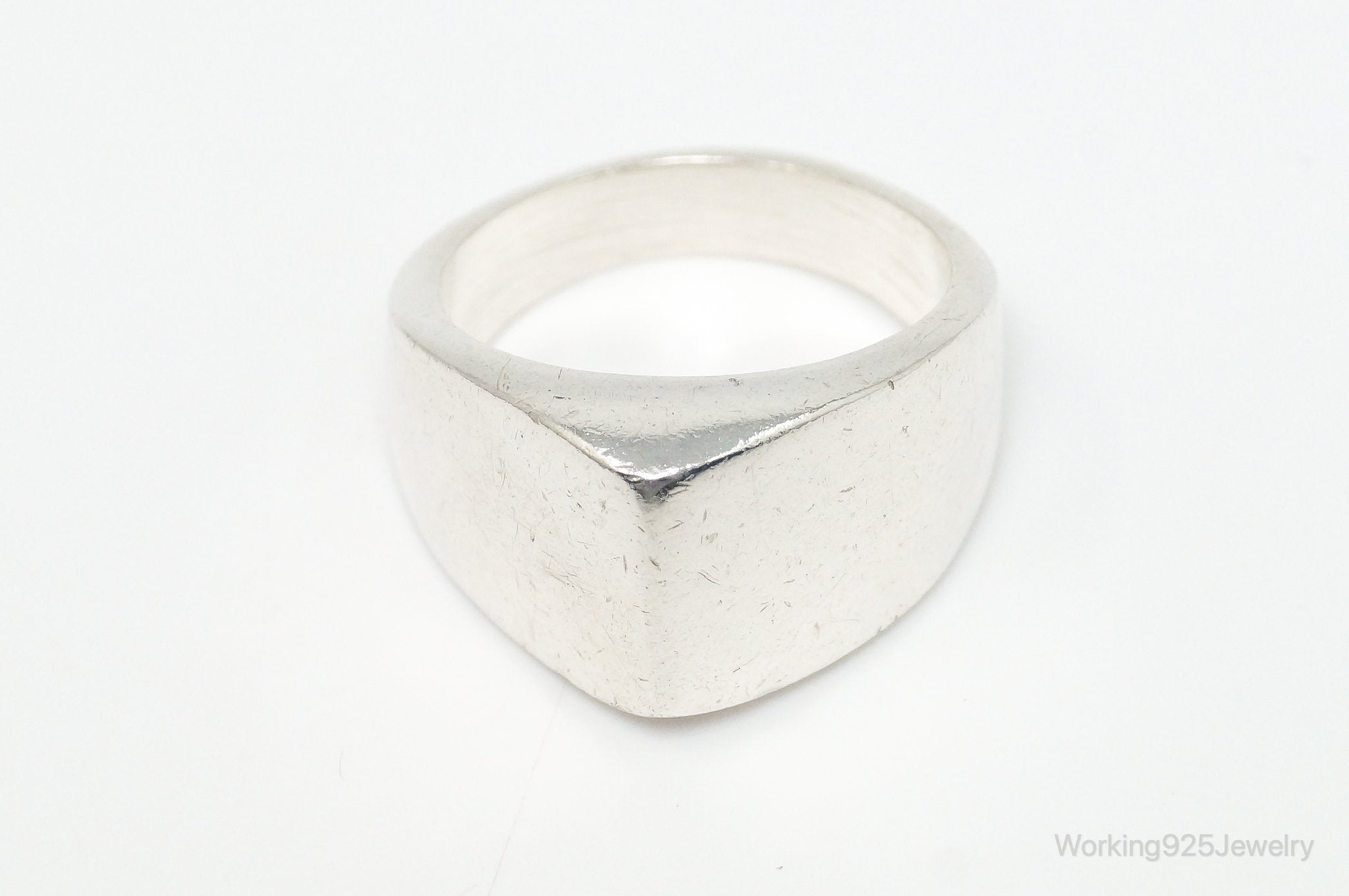 Vintage Modernist Sterling Silver Ring - Size 7.75