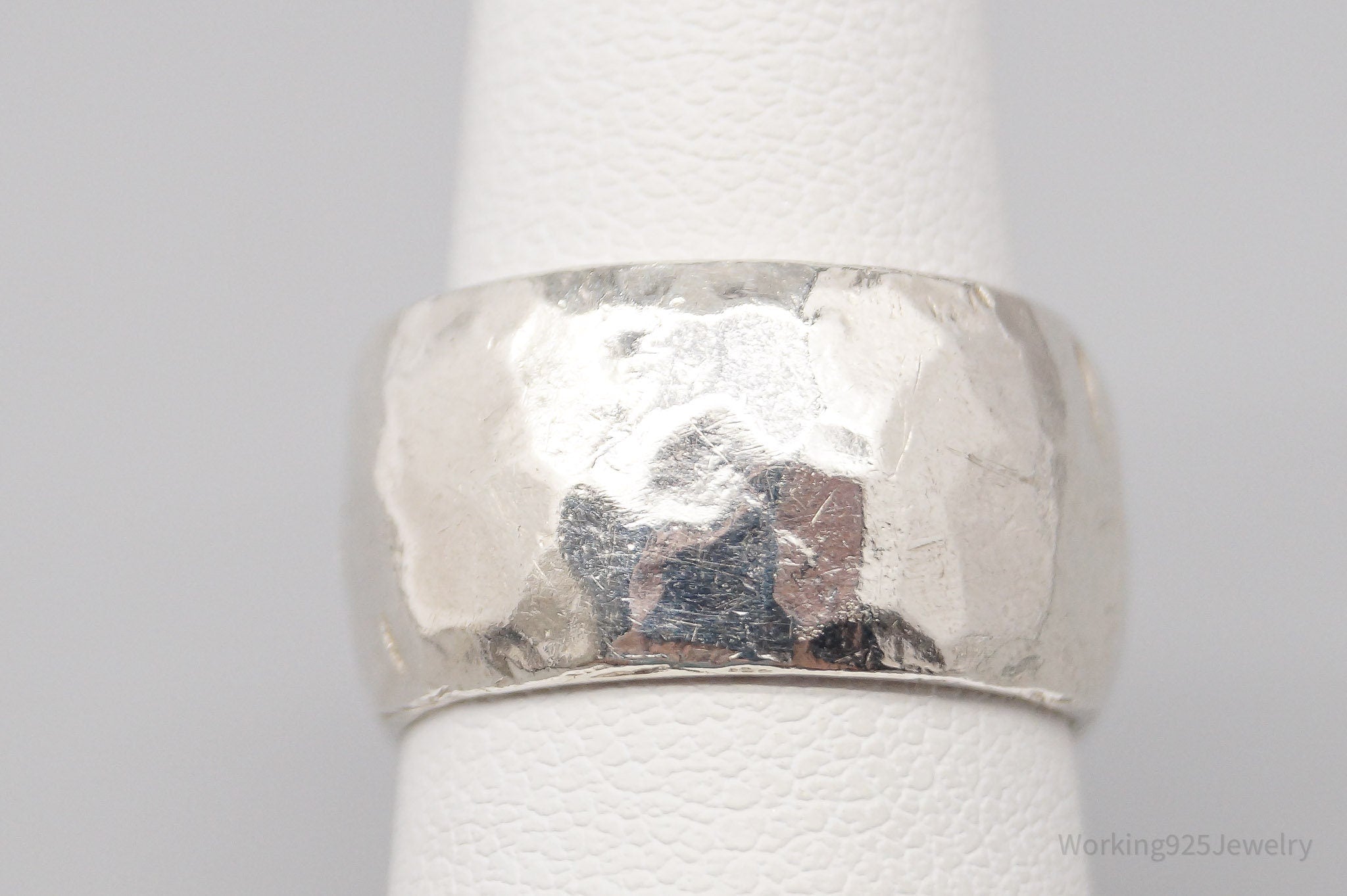 Vintage Designer Silpada Retired Hammered Sterling Silver Ring - Size 6.5