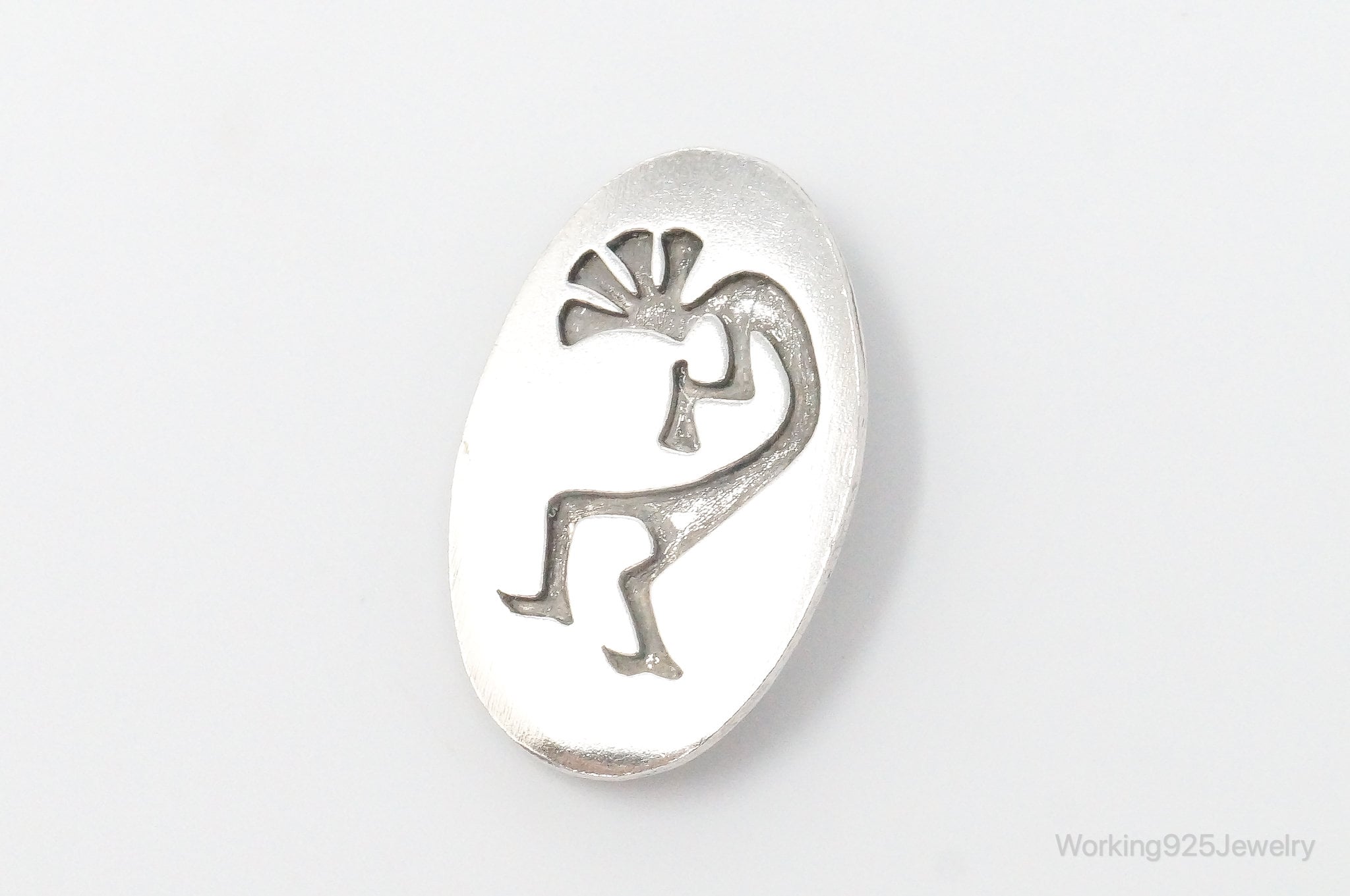 Vintage Southwestern Dancing Kokopelli Sterling Silver Brooch Pin