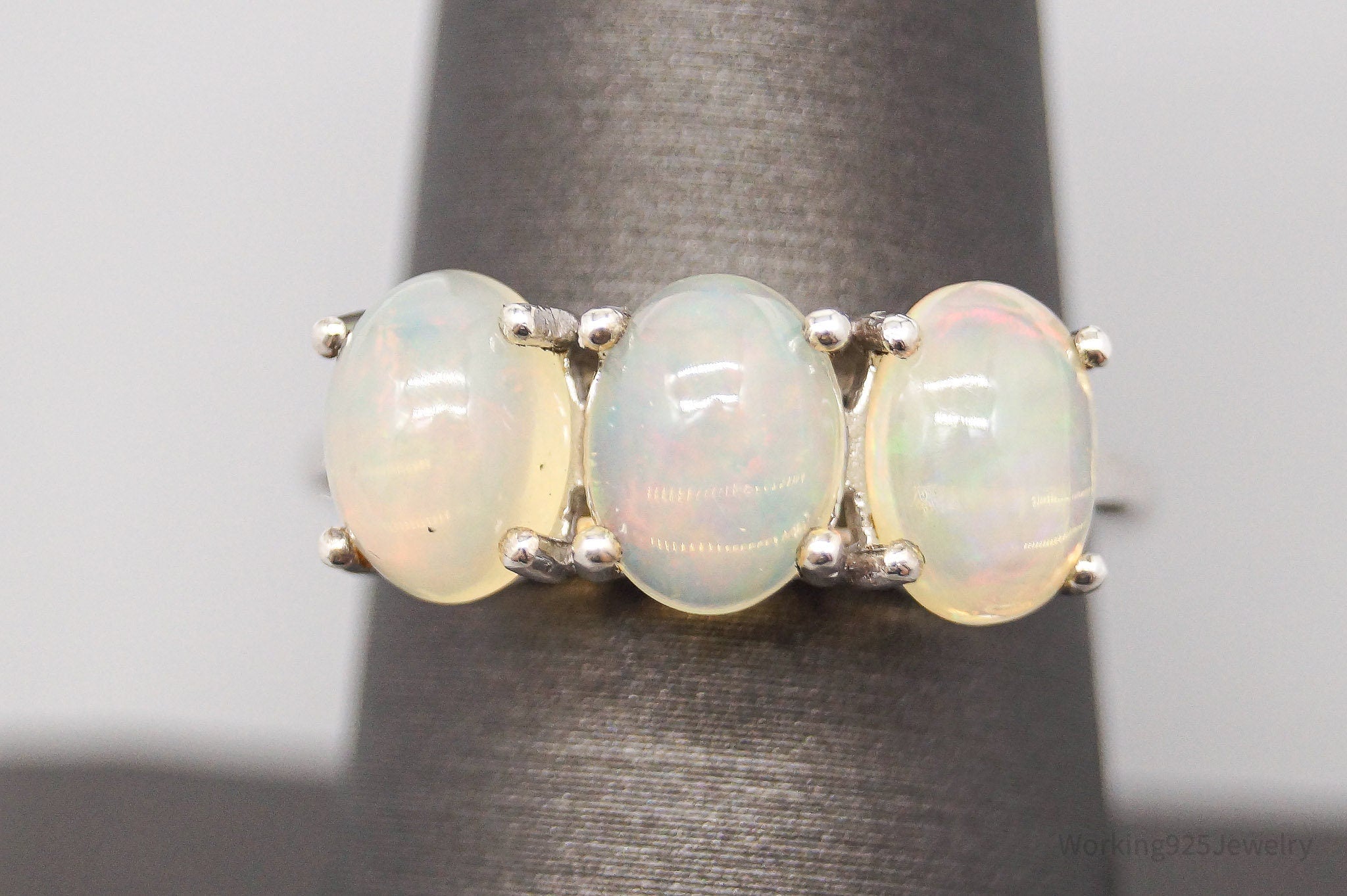 JTV TGGC Opal Sterling Silver Ring - Size 8