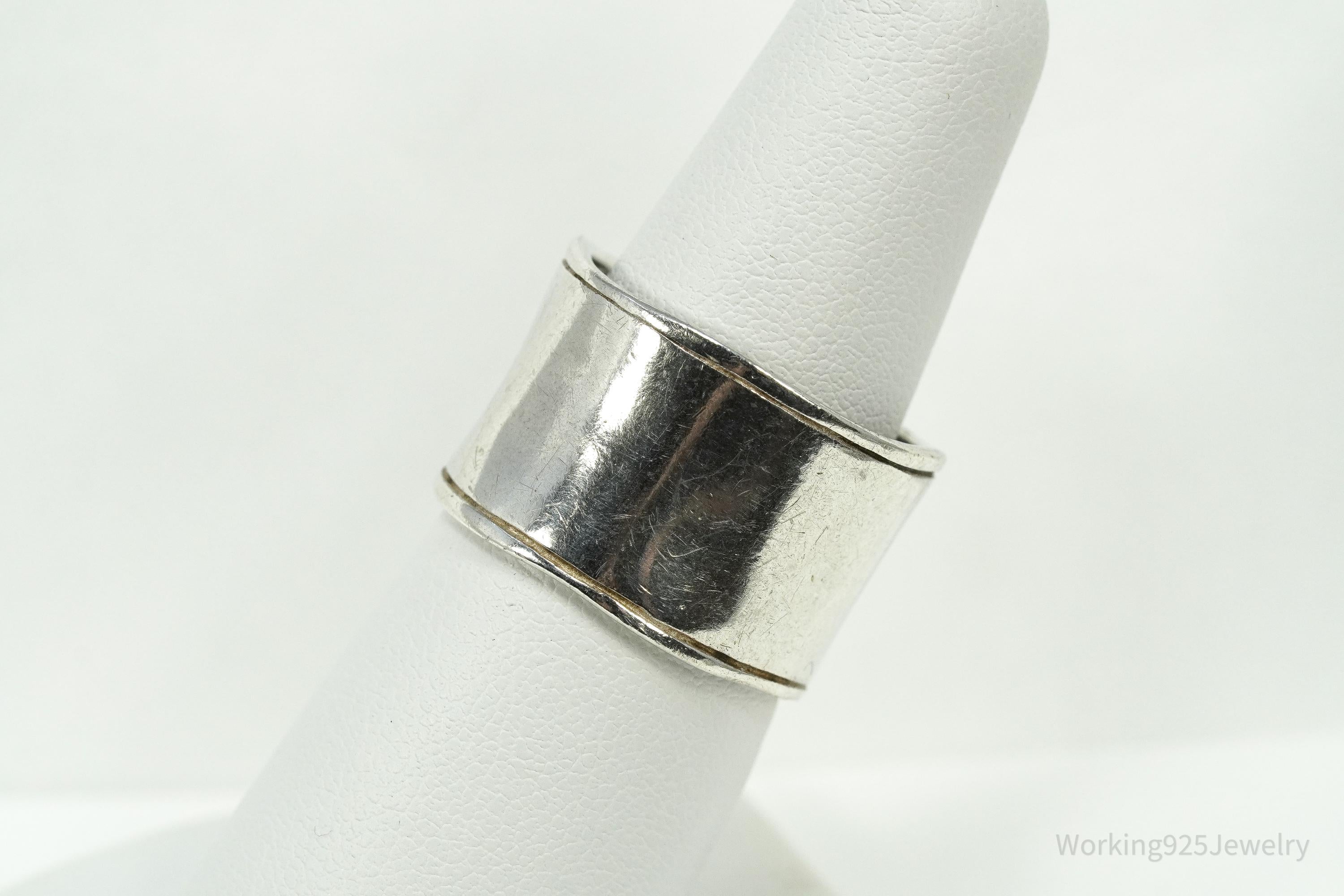 Vintage Designer Silpada Sterling Silver Band Ring - Size 8.25