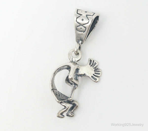 Vintage Native American Dancing Kokopelli Sterling Silver Pendant