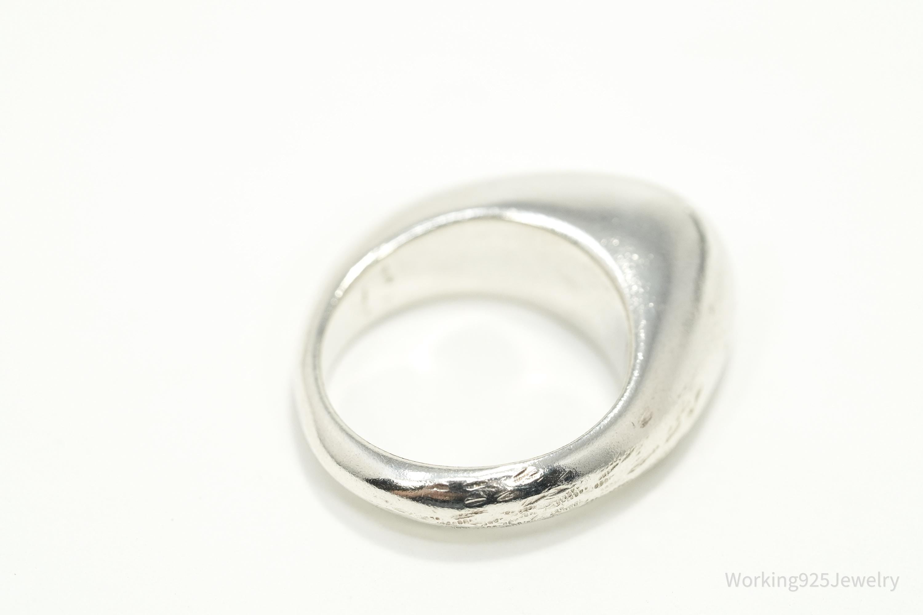 Birks Modernist Style Sterling Silver Ring - Size 5.75
