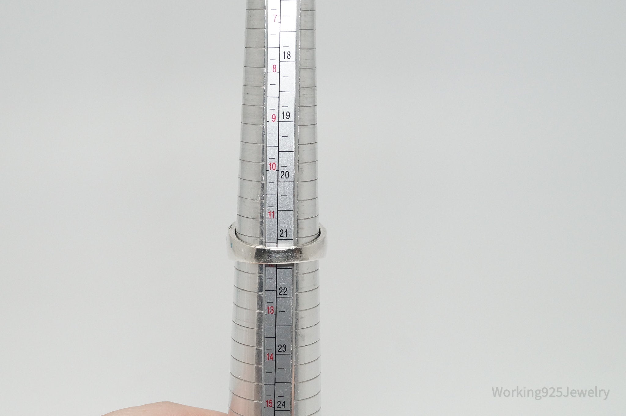 Antique Designer WM Co Grape Vine Sterling Silver Ring - Size 12