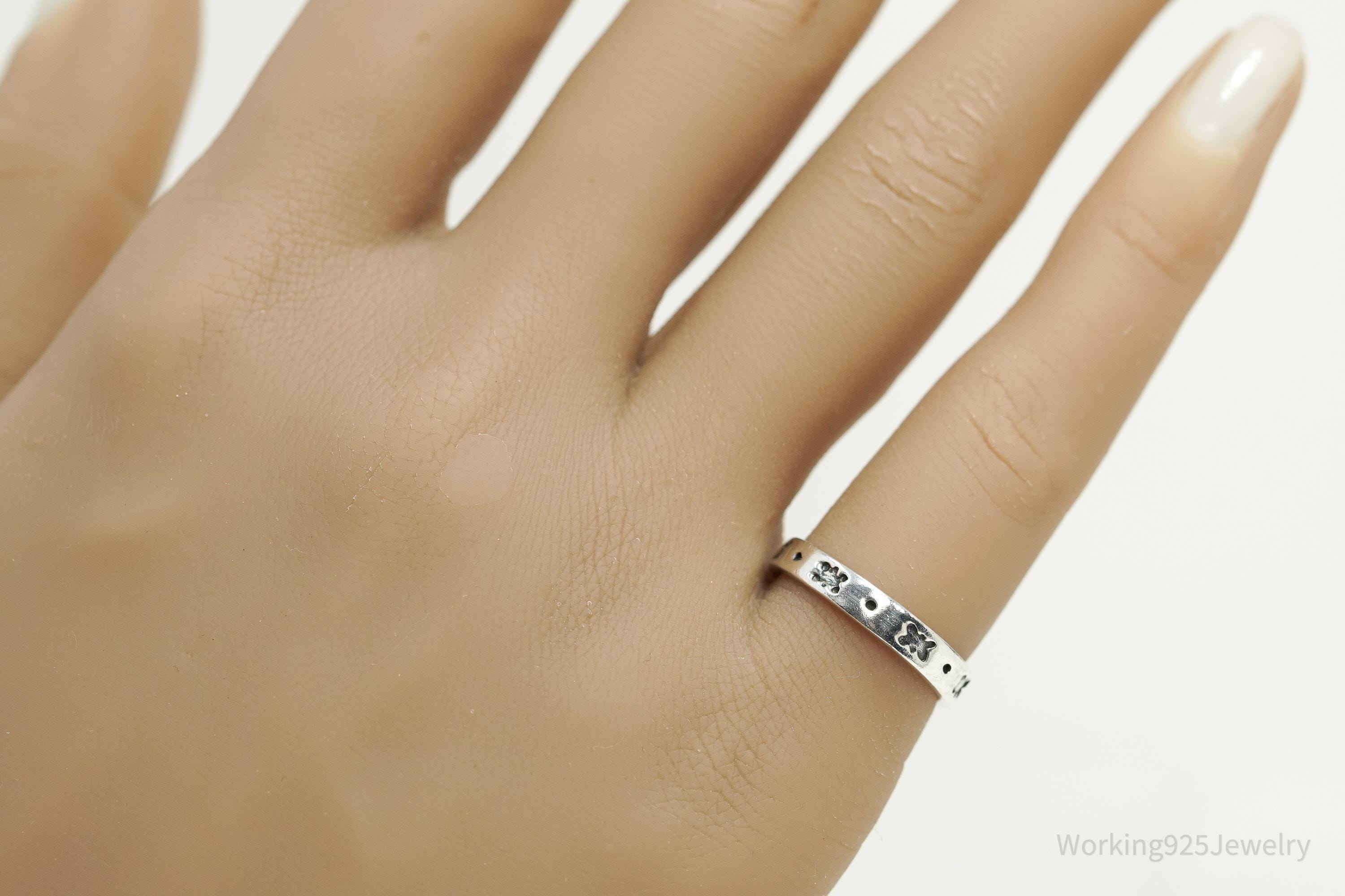 Vintage Boma Sterling Silver Band Ring - Size 5.25
