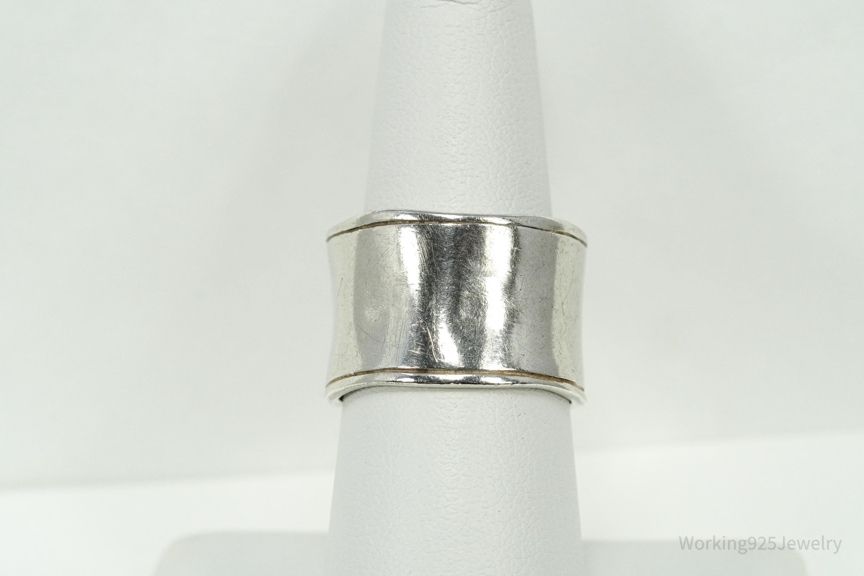 Vintage Designer Silpada Sterling Silver Band Ring - Size 8.25