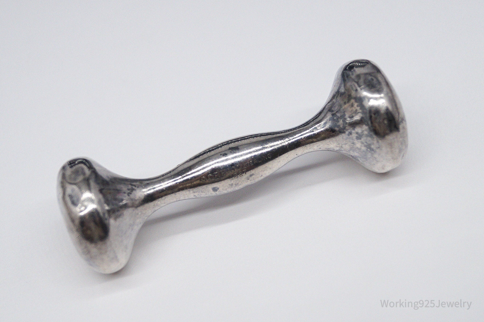 Antique Designer Gorham Large 1827 Sterling Silver Baby Rattle