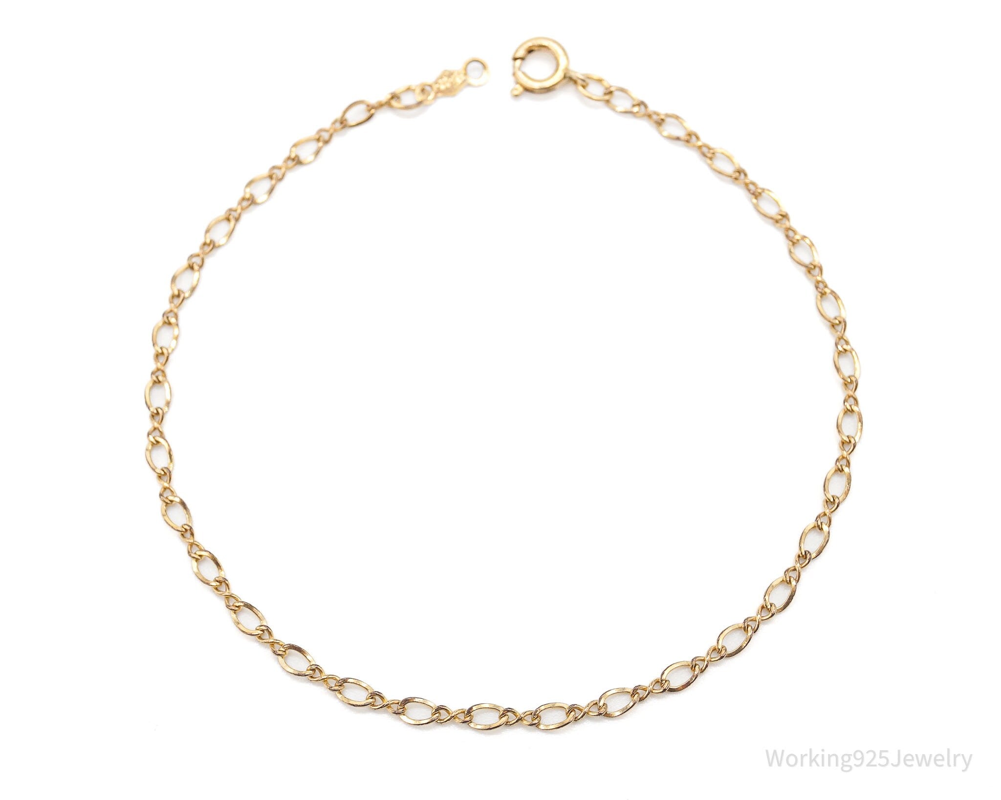 Vintage 1/20 12K Gold Filled Figure Eight Chain Bracelet