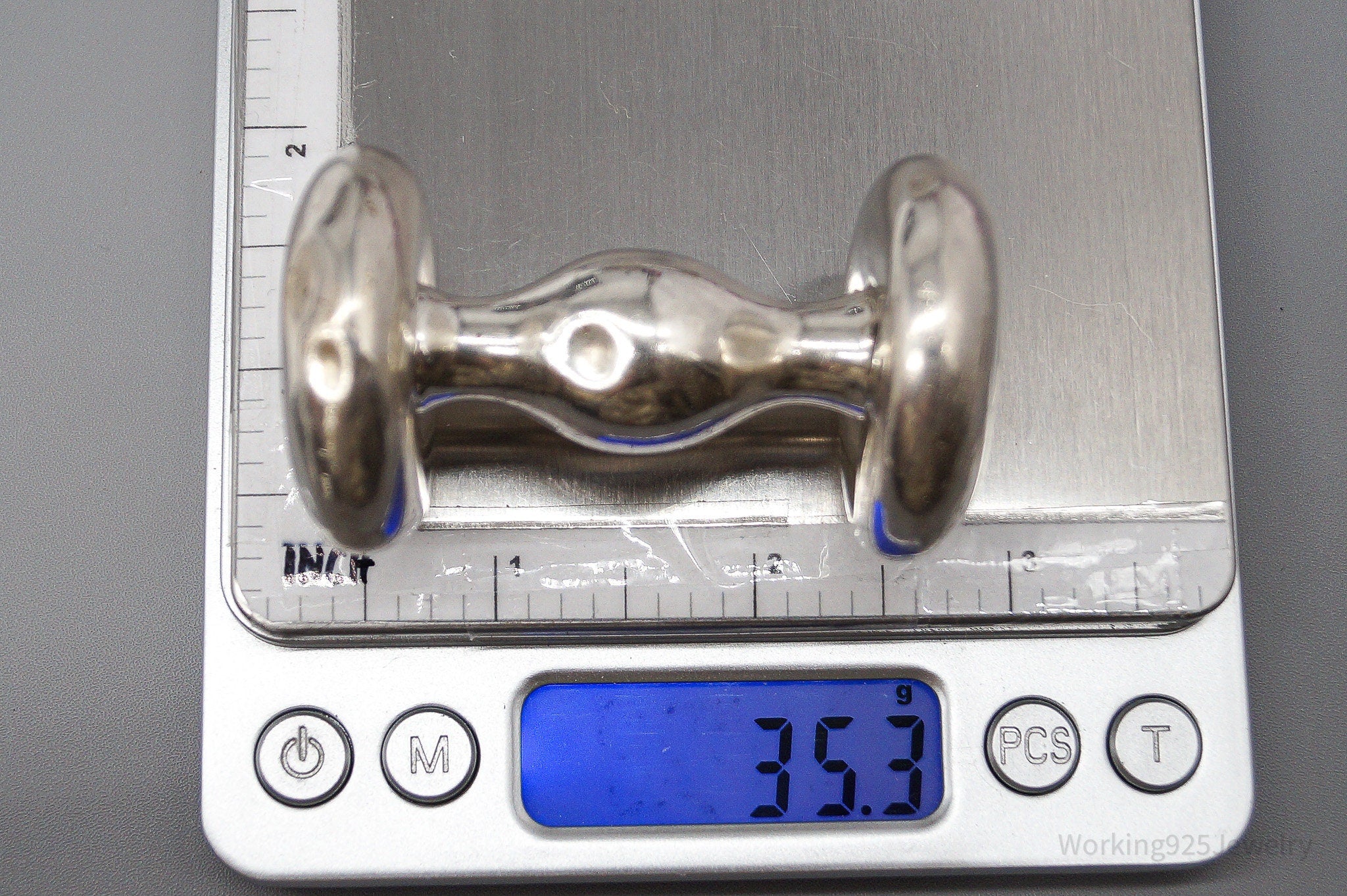 Antique Designer Towle Large Sterling Silver Baby Rattle