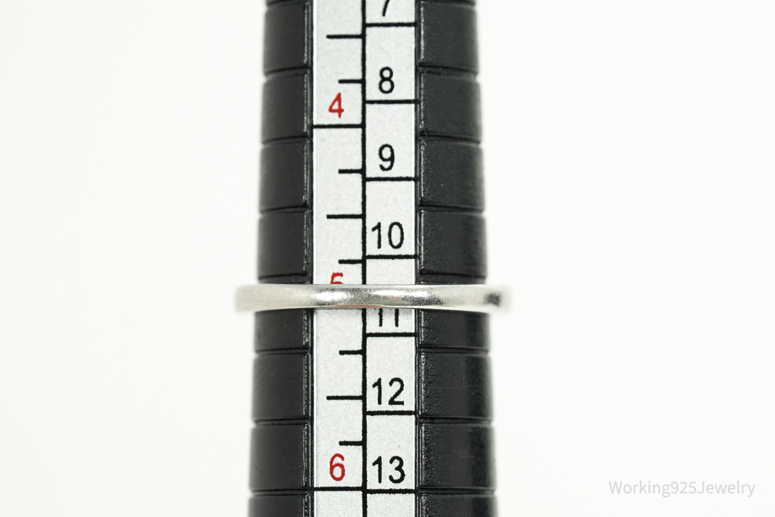 Vintage Prasiolite Sterling Silver Ring - Size 5