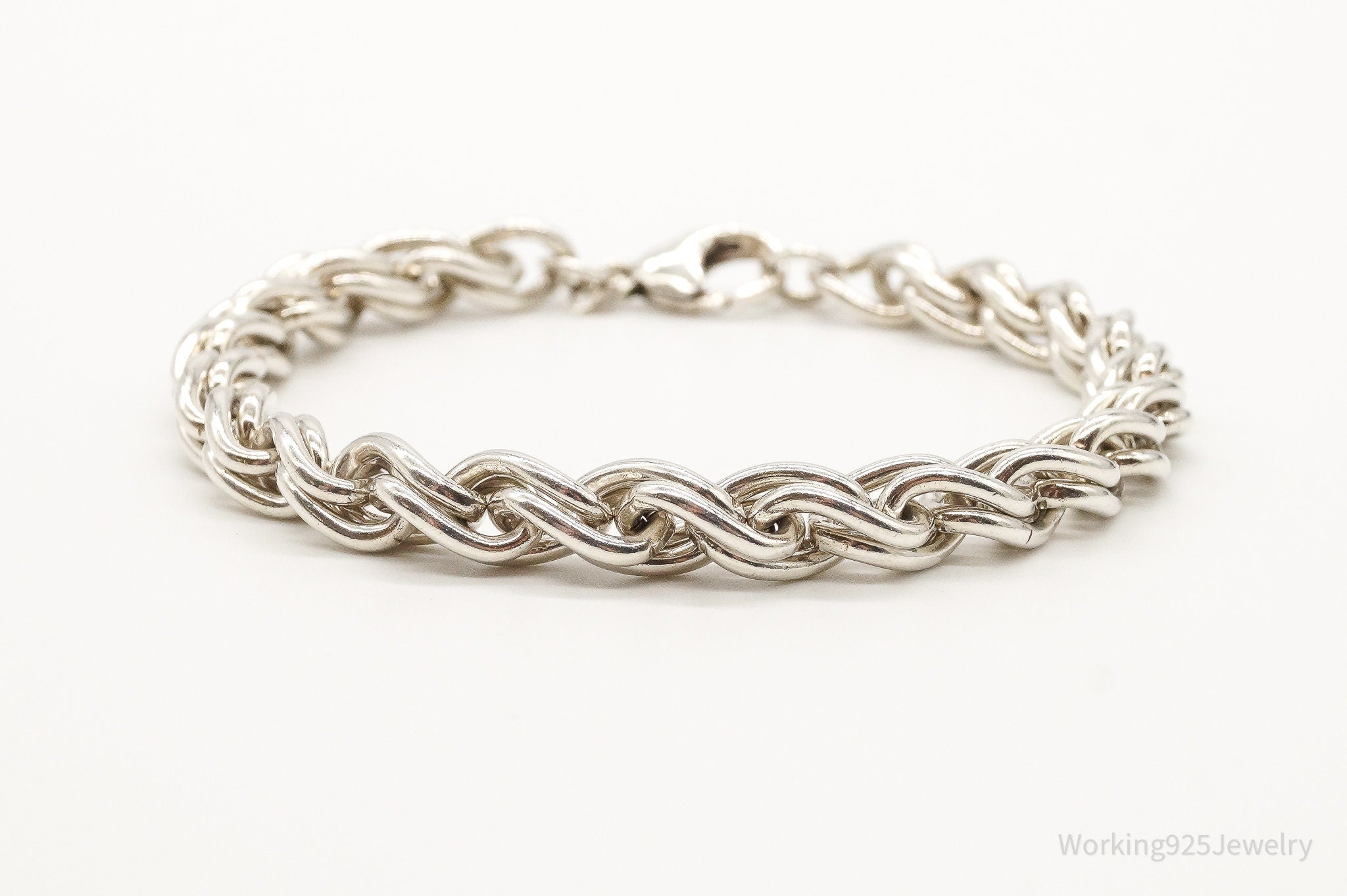 Vintage Sterling Silver Link Bracelet