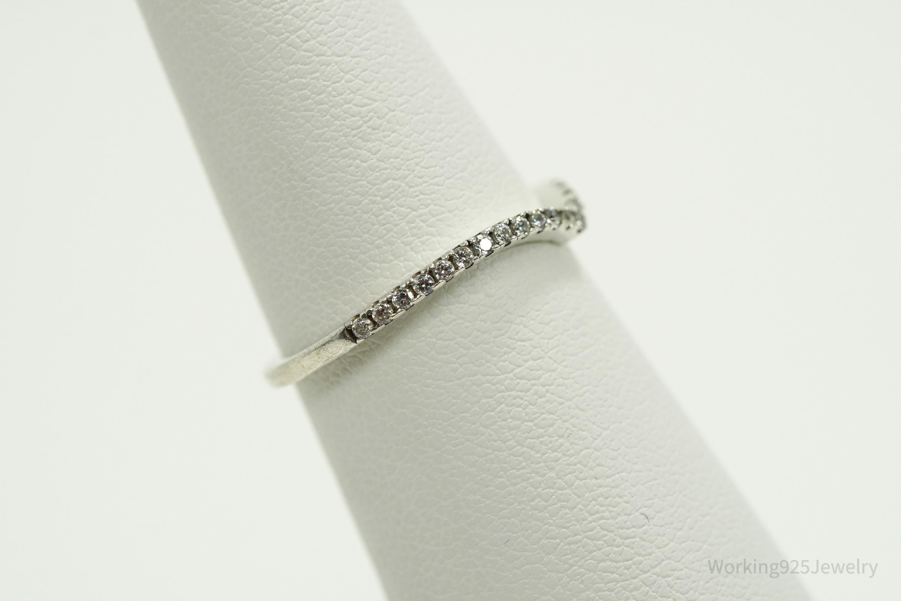 Pandora Cubic Zirconia Sterling Silver Ring - Size 6.25