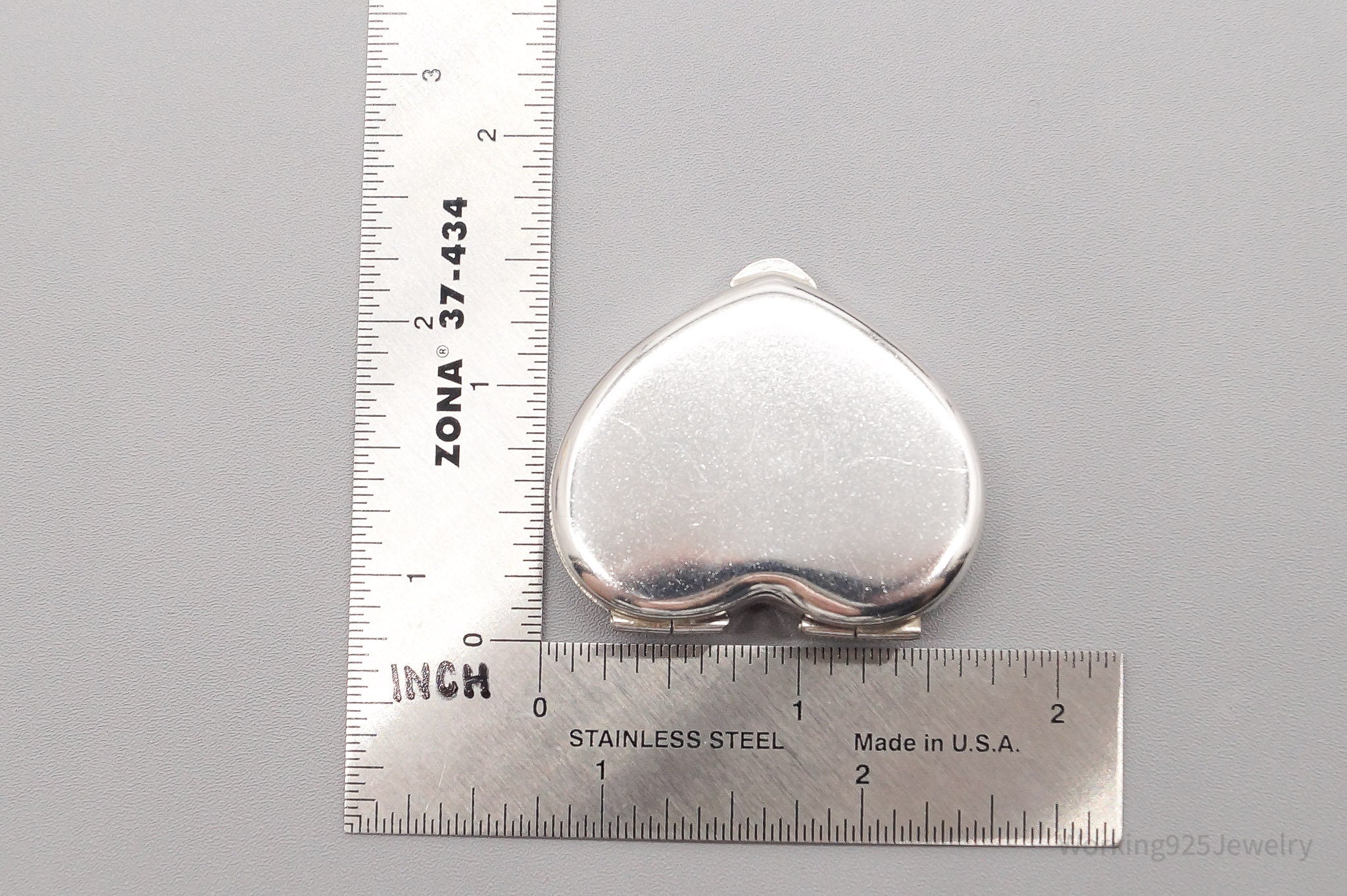 Rare Vintage Tiffany & Company Heart Shaped Sterling Silver Box