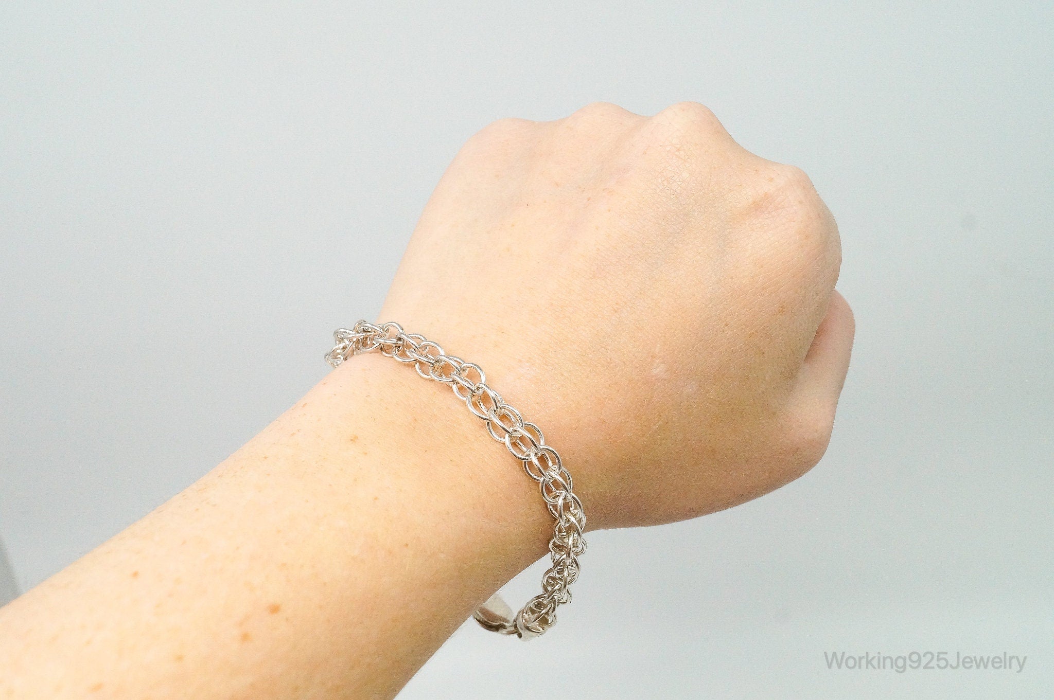 Vintage Sterling Silver Chain Bracelet