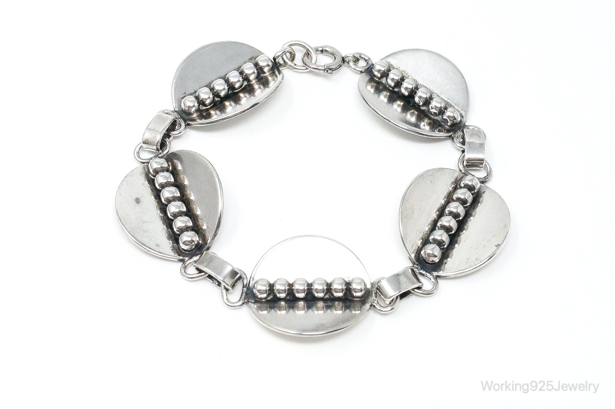 Vintage Modernist Style Sterling Silver Bracelet