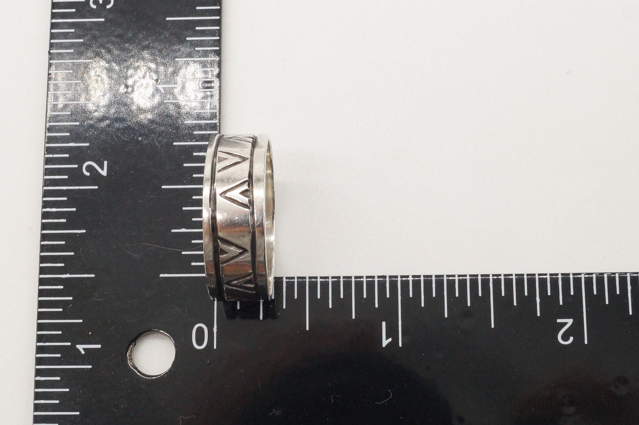 Vintage Sterling Silver Band Ring - Size 10.75