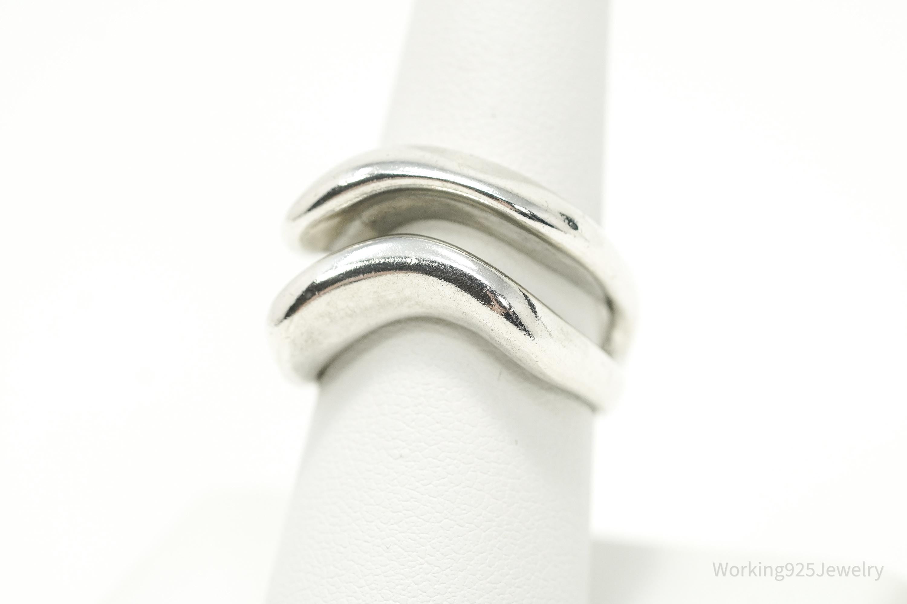 Vintage RLM Studio Modernist Style Sterling Silver Ring - Size 7.75